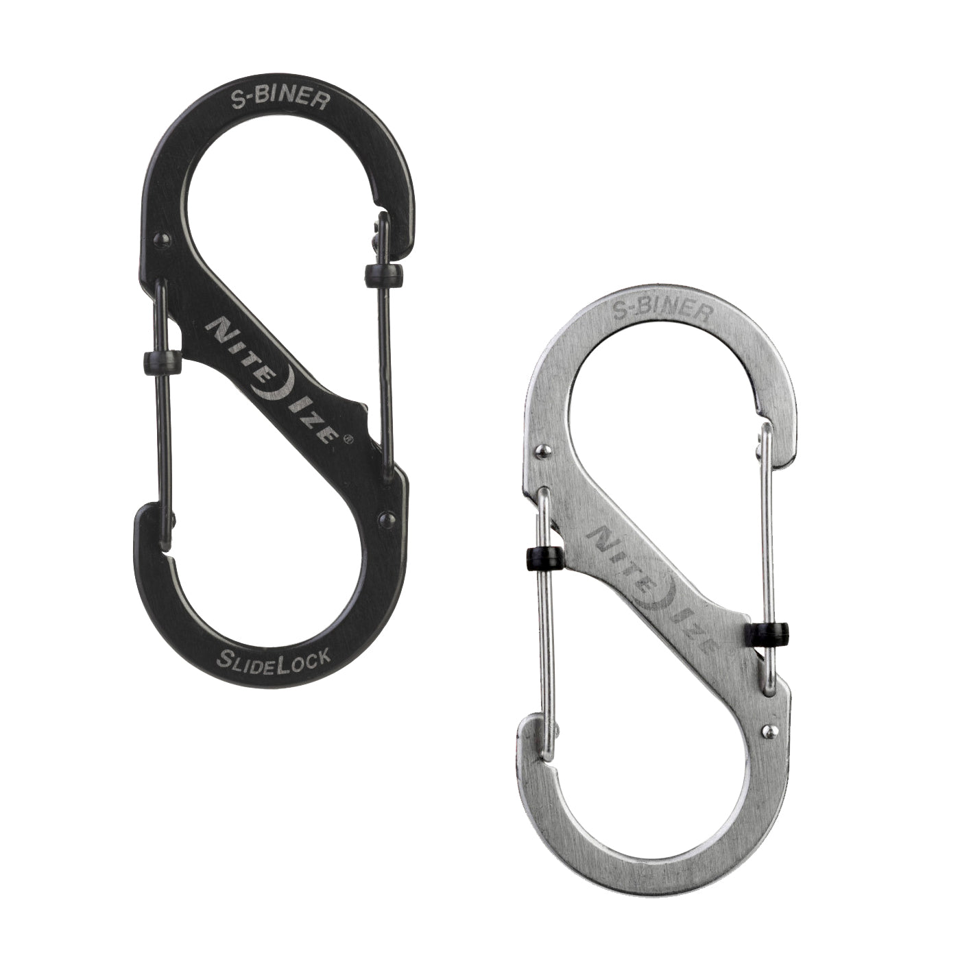 NITE IZE SlideLock S-Biner Mini Double Carabiner Keychain Snap Hook