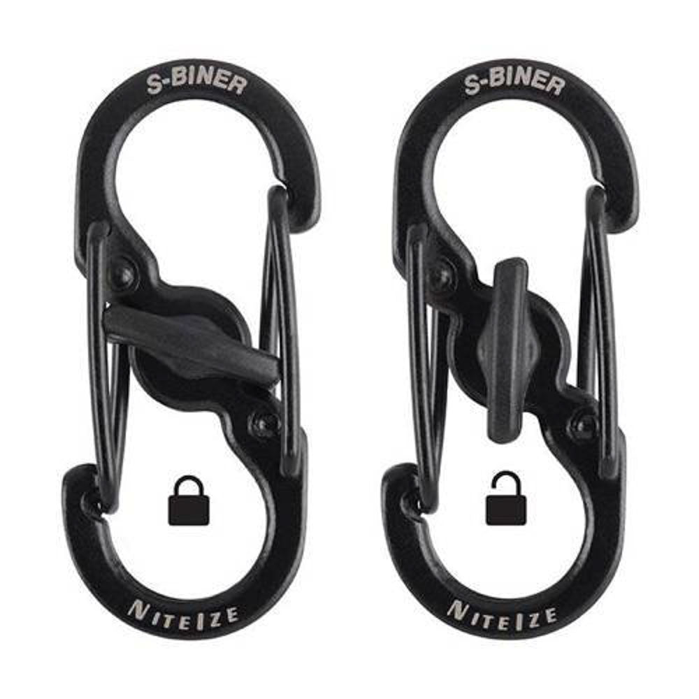 NITE IZE MicroLock S-Biner Mini mousqueton à fermeture rapide, porte-clés et pendentif