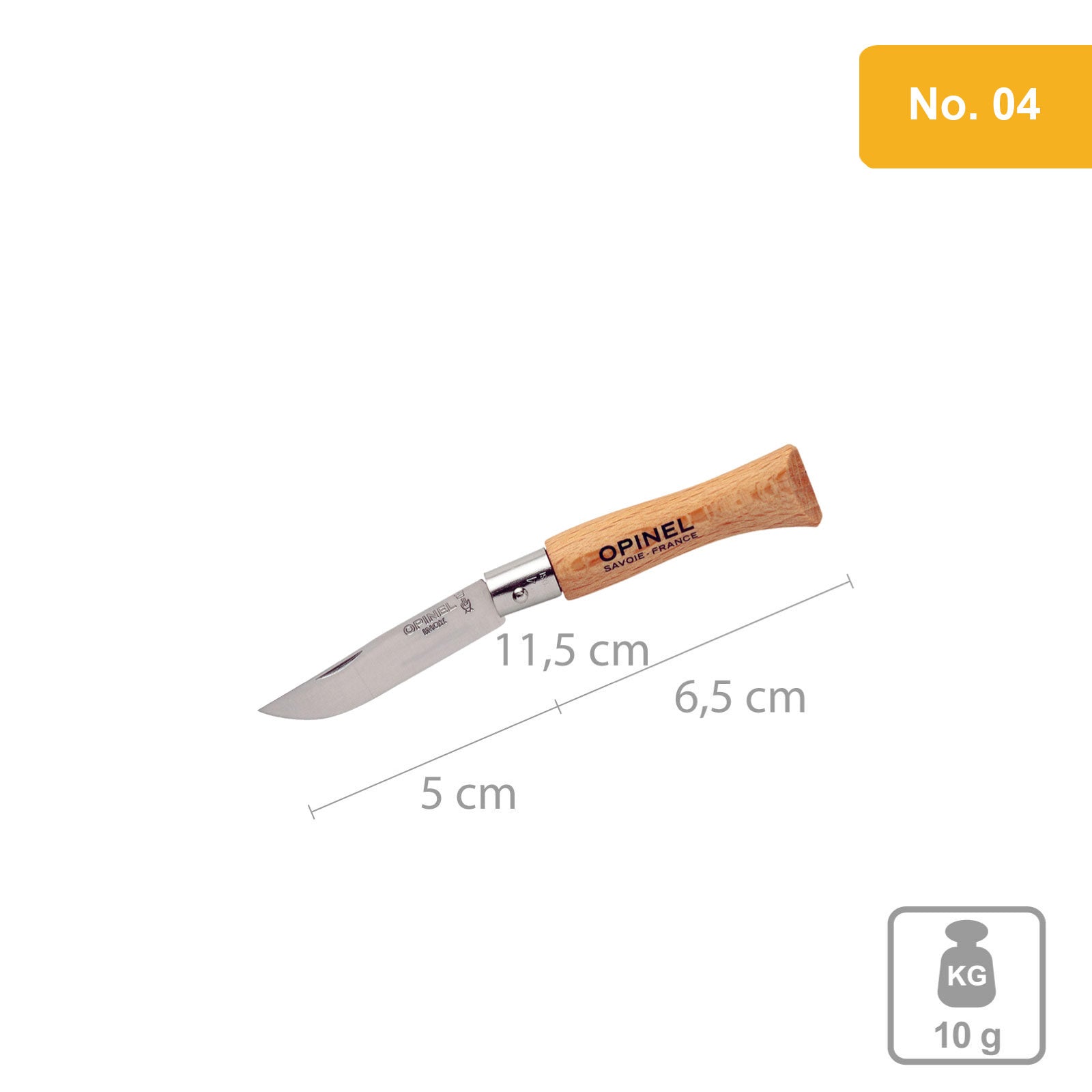 OPINEL Messer Carbon & INOX Stahl No 02 bis No 12 - Taschenmesser Klappmesser