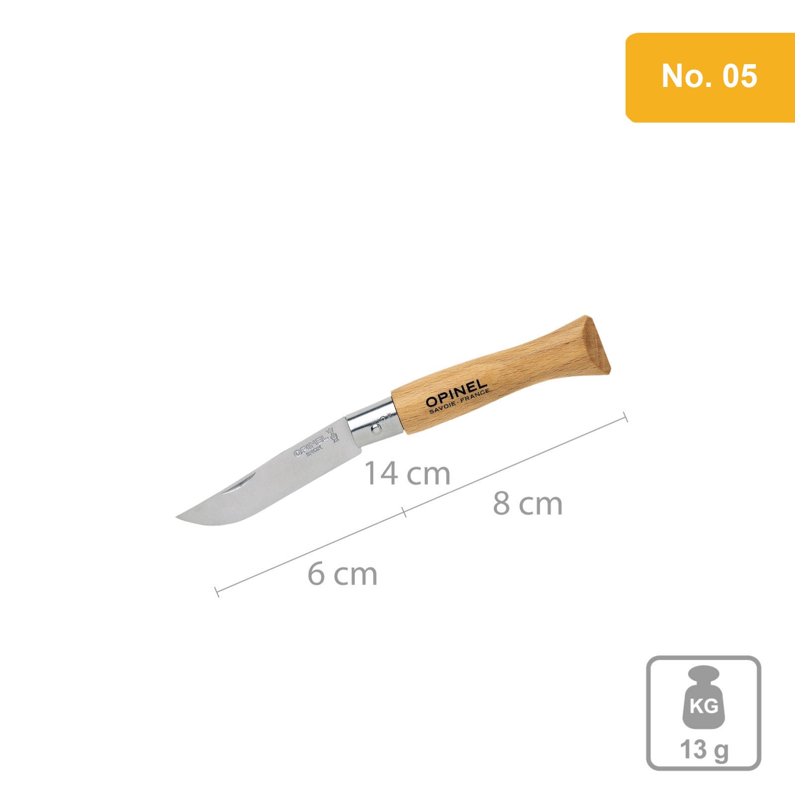 OPINEL Messer Carbon & INOX Stahl No 02 bis No 12 - Taschenmesser Klappmesser