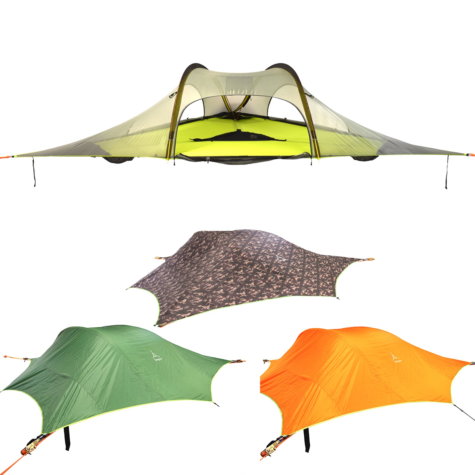 TENTSILE Baumzelt Stingray 3.0 Trekking 2-3 Personen Biwak Flug Zelt Hänge Matte