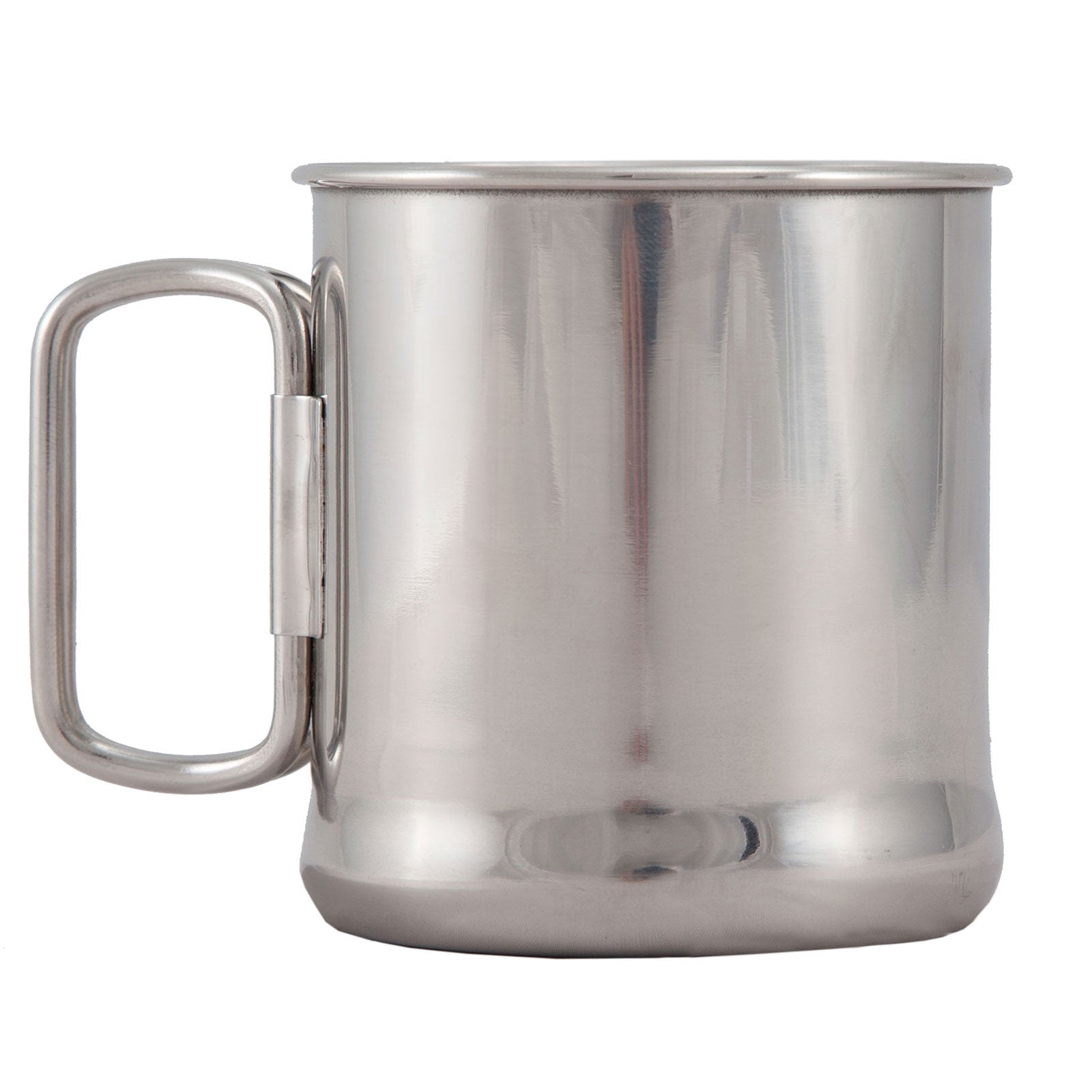 OUTDOOR Camping Klapp Becher Edelstahl – 0,3L Trinkbecher Kaffee Tasse Geschirr