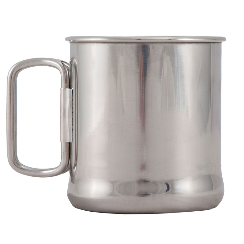 Gobelet pliant de camping en acier inoxydable – 0,3 L, gobelet à boire, tasse à café, vaisselle