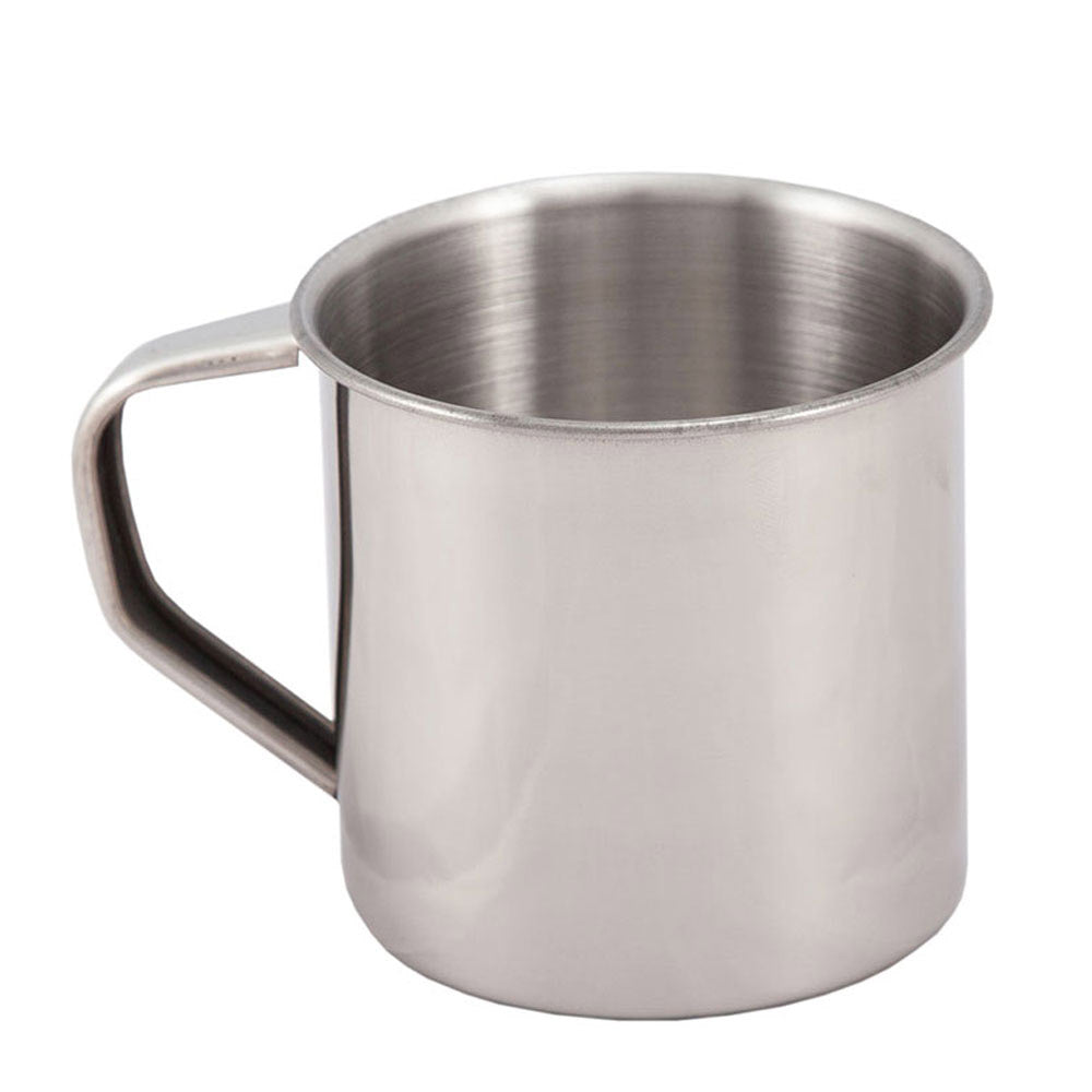 Tasse de camping en acier inoxydable 300/500 ml, tasse à café, vaisselle BW