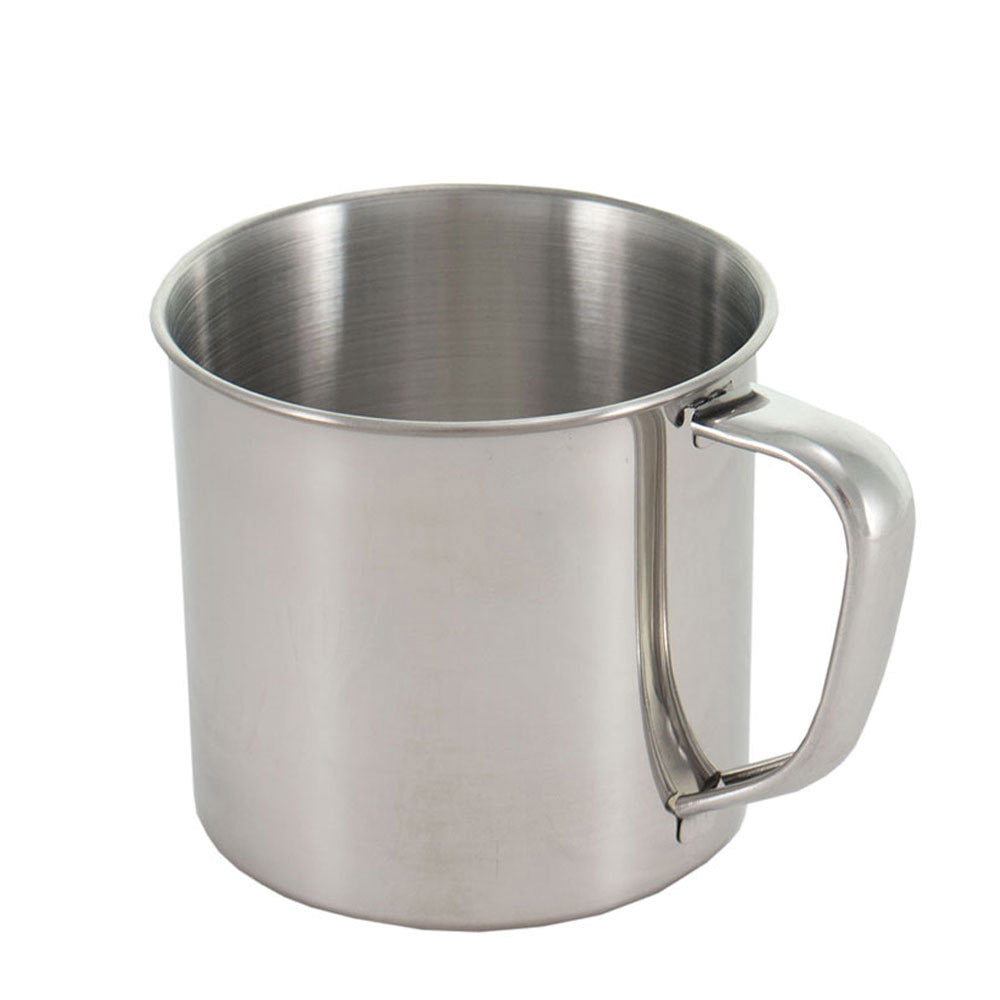 Tasse de camping en acier inoxydable 300/500 ml, tasse à café, vaisselle BW
