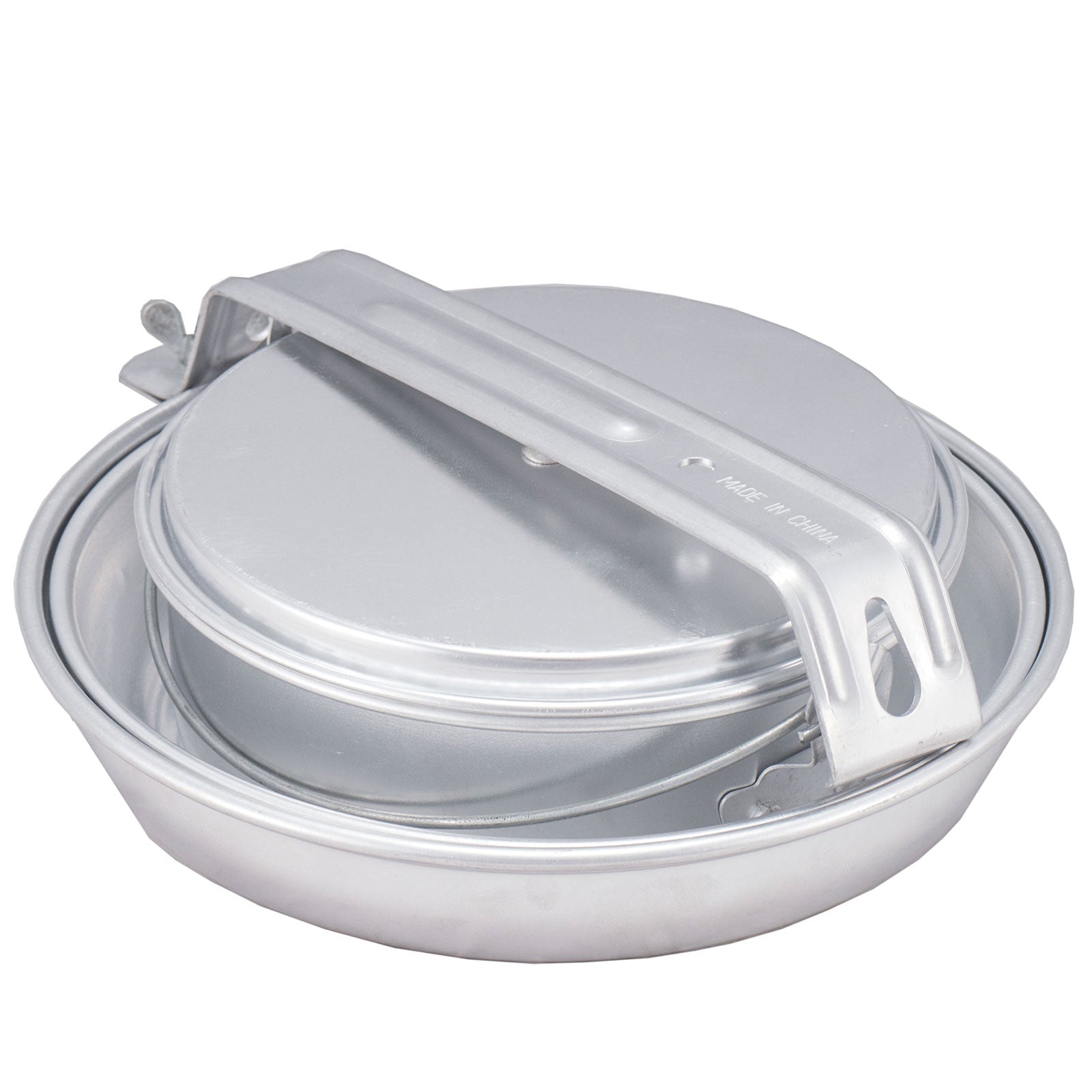 OUTDOOR Camping Cookware Set 5-piece aluminum pot pan mug dishes stackable