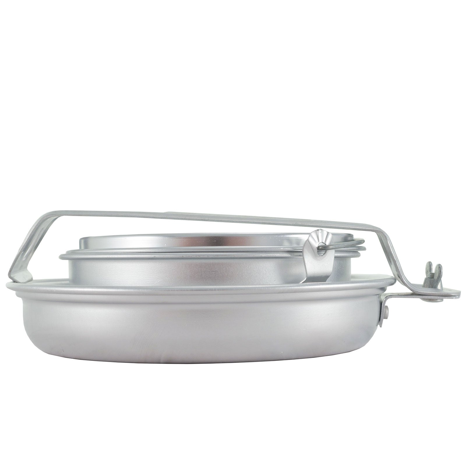 OUTDOOR Camping Cookware Set 5-piece aluminum pot pan mug dishes stackable