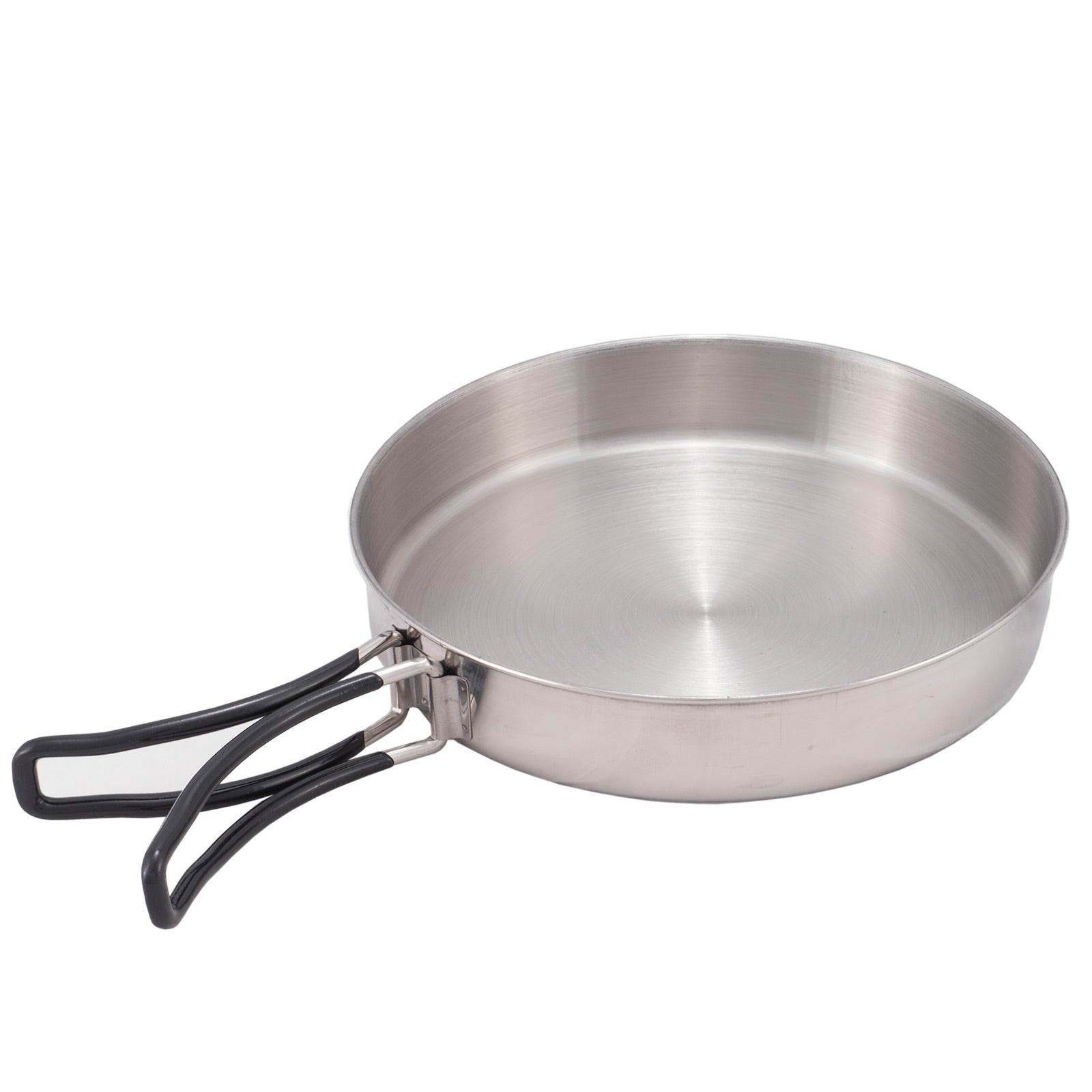 OUTDOOR Camping Kochgeschirr Set 2tlg. Edelstahl Topf Pfanne Geschirr stapelbar
