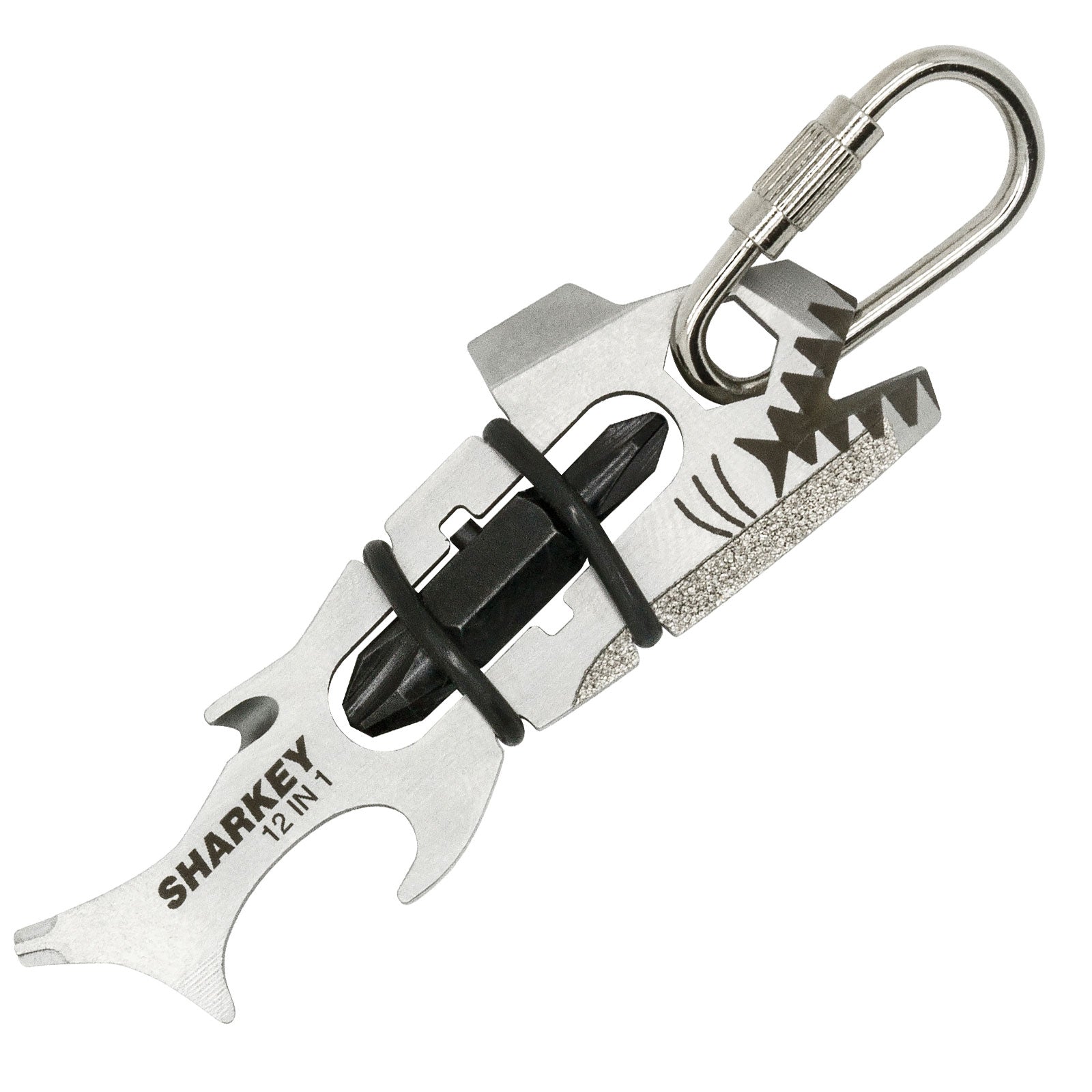 TRUE UTILITY Sharkey 12-in-1 Mini Multi Tool Pocket Knife Keychain