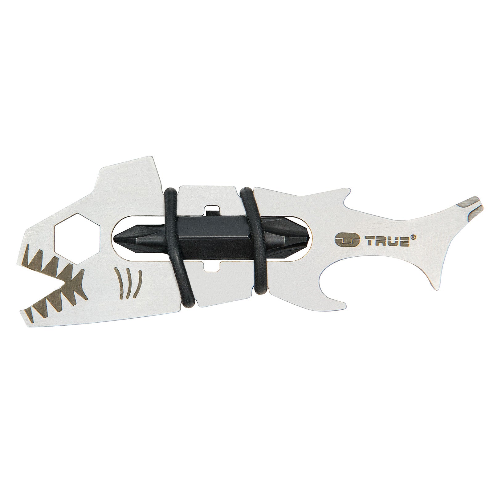 TRUE UTILITY Sharkey 12-in-1 Mini Multi Tool Pocket Knife Keychain
