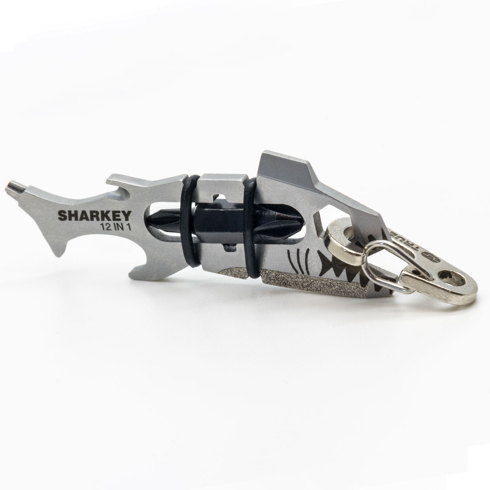 TRUE UTILITY Sharkey 12-in-1 Mini Multi Tool Pocket Knife Keychain