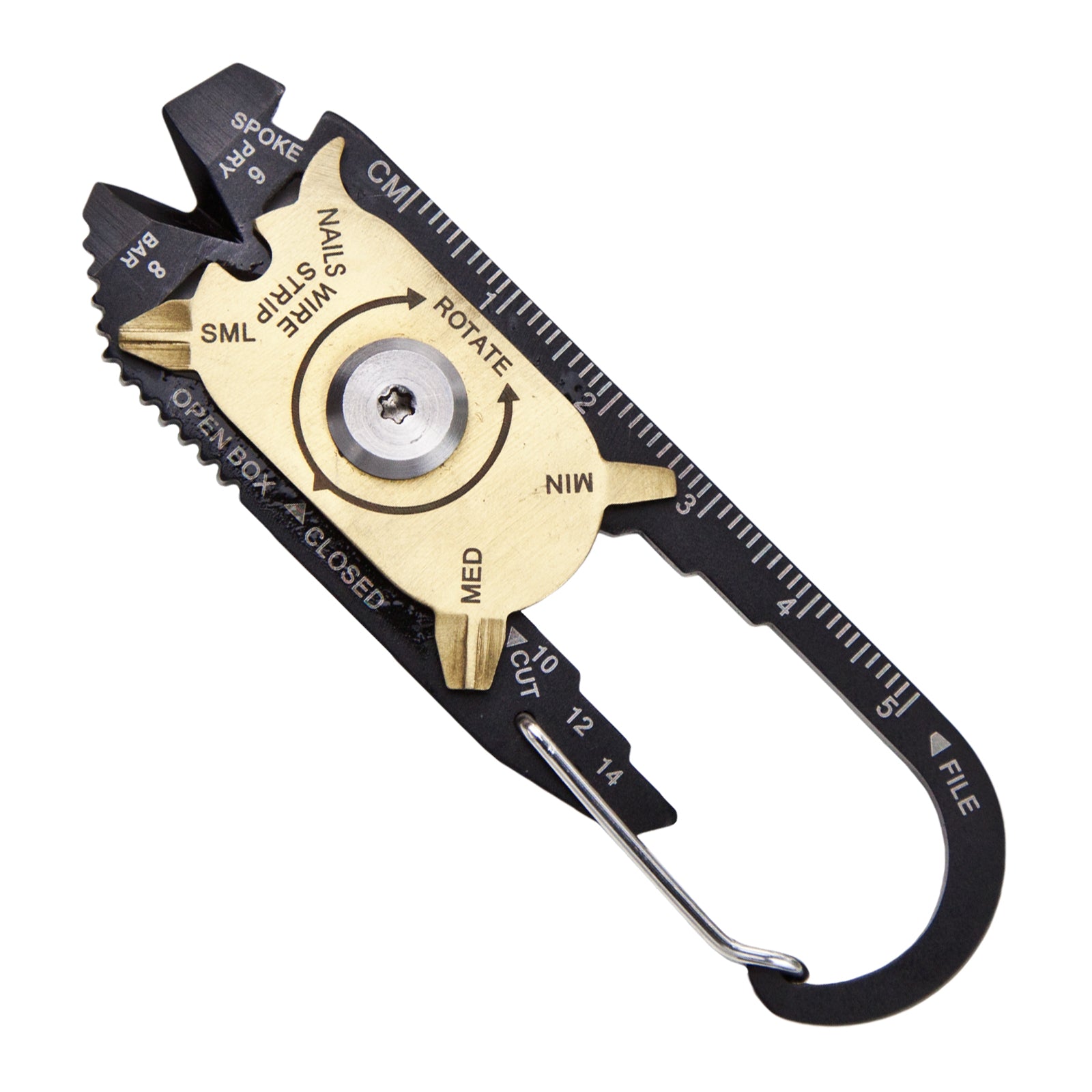 TRUE UTILITY Mini Multitool FIXR Micro Tool Taschenmesser Clip Schlüsselanhänger
