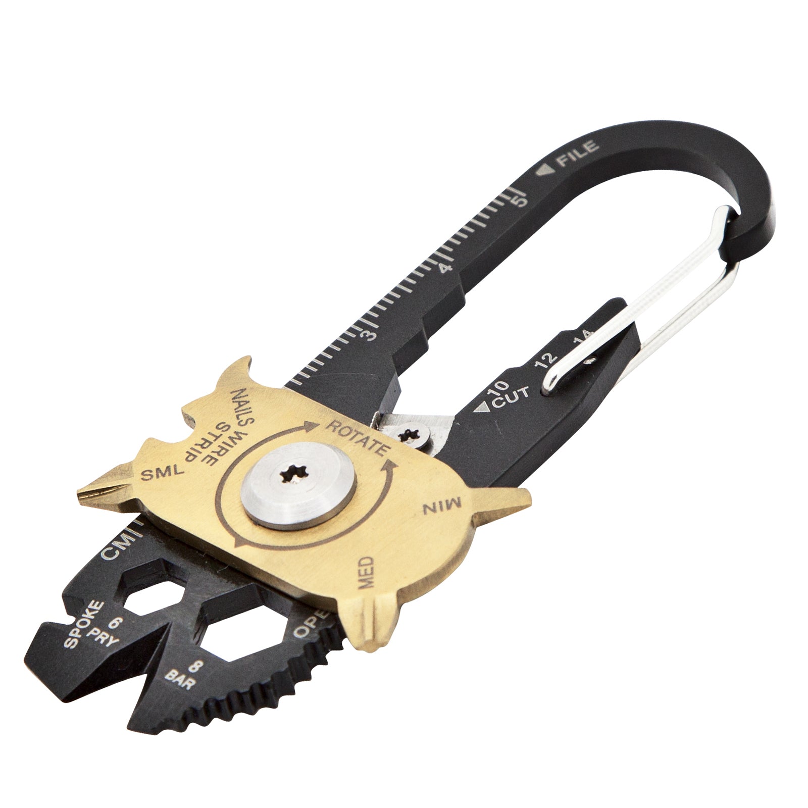 TRUE UTILITY Mini Multitool FIXR Micro Tool Taschenmesser Clip Schlüsselanhänger