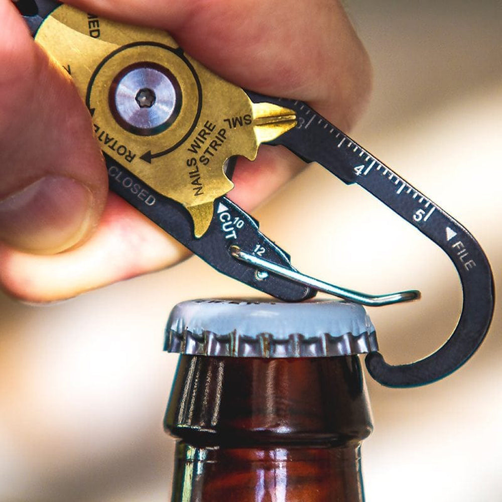 TRUE UTILITY Mini Multitool FIXR Micro Tool Taschenmesser Clip Schlüsselanhänger