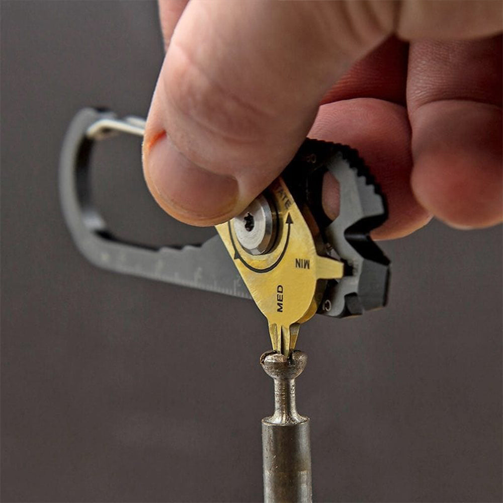 TRUE UTILITY Mini Multitool FIXR Micro Tool zakmes met clip en sleutelhanger