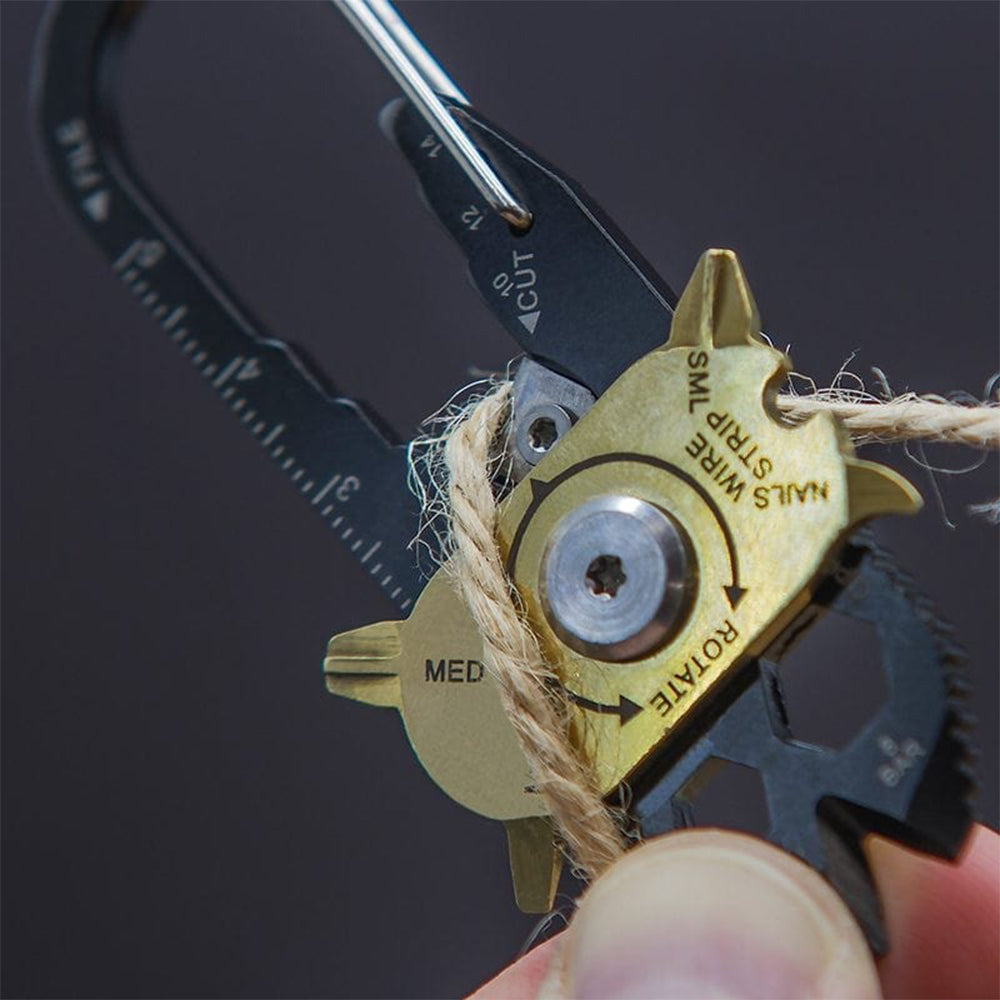 TRUE UTILITY Mini Multitool FIXR Micro Tool Taschenmesser Clip Schlüsselanhänger