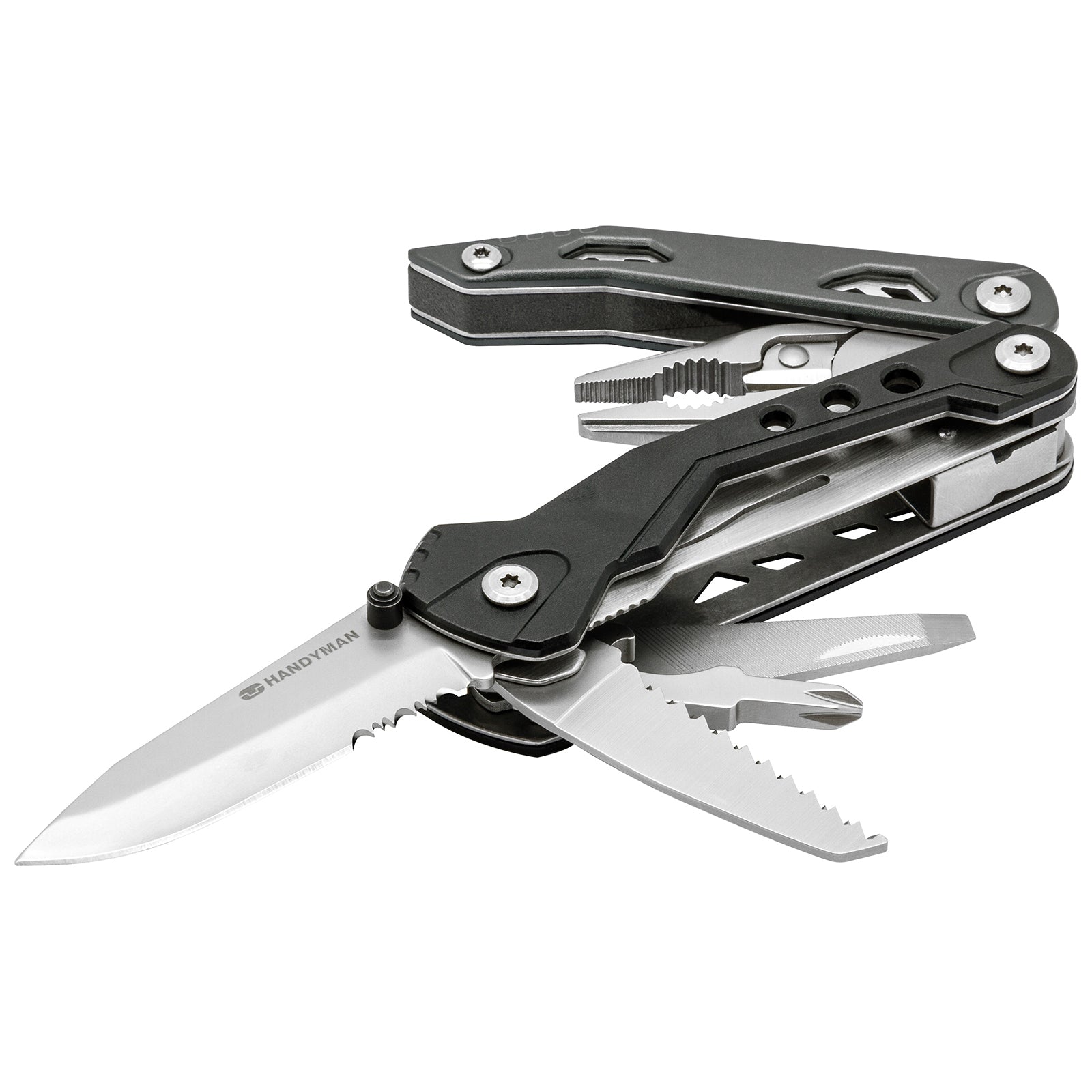 TRUE UTILITY Outil multifonction 18 en 1, tournevis, mallette à outils, 9 embouts interchangeables