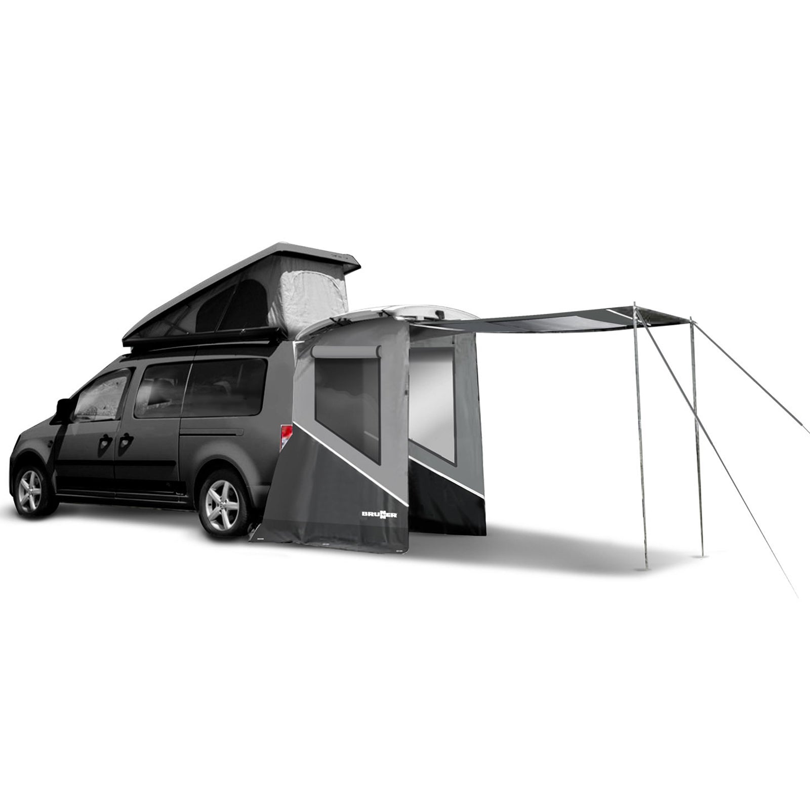 BRUNNER rear tent Pilote Caddy 5 Mini Camper Bus Front tent SUV rear flap Camping