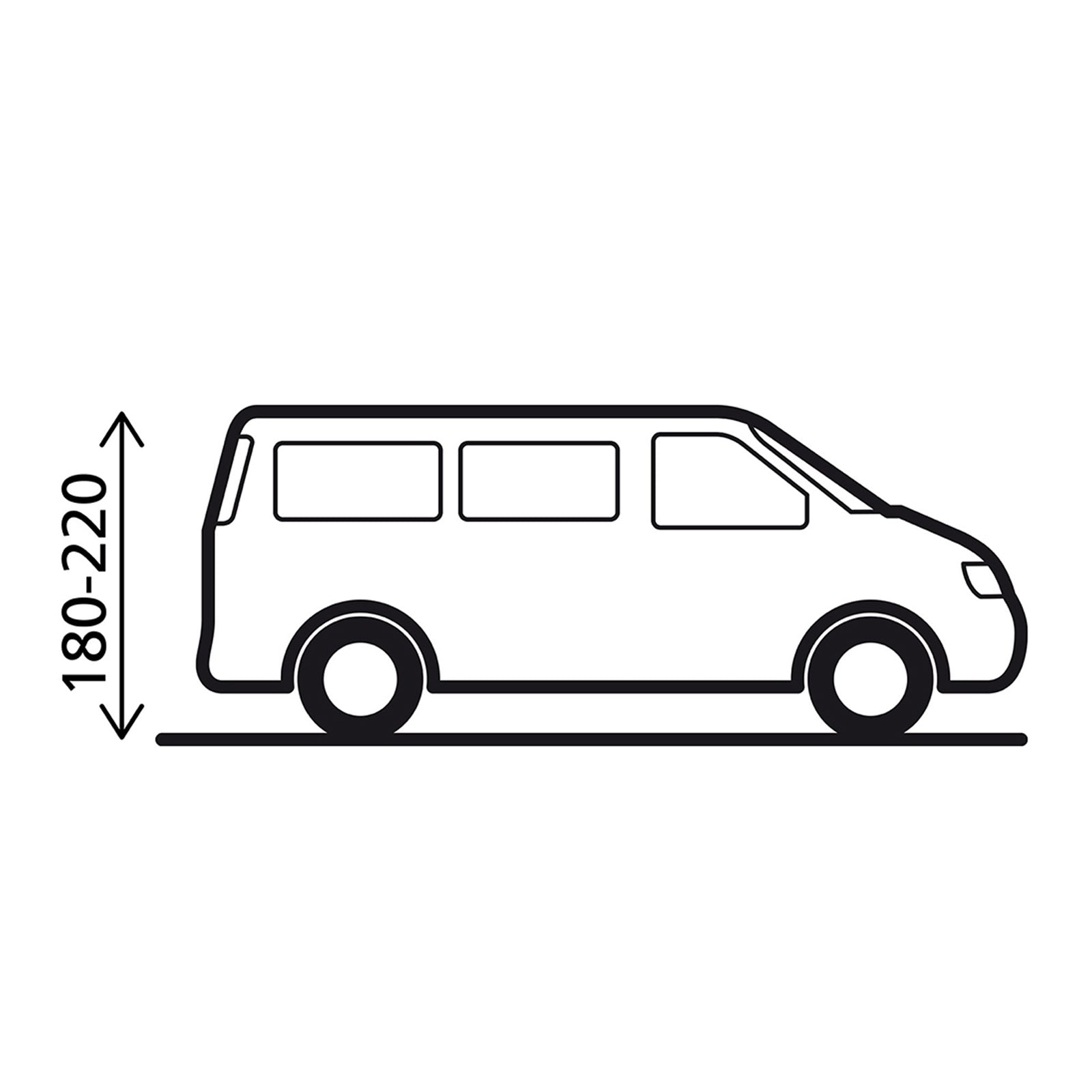 BRUNNER Bus Vorzelt Trouper 2 Air Camping Zelt Auto Luftzelt Van Aufblasbar