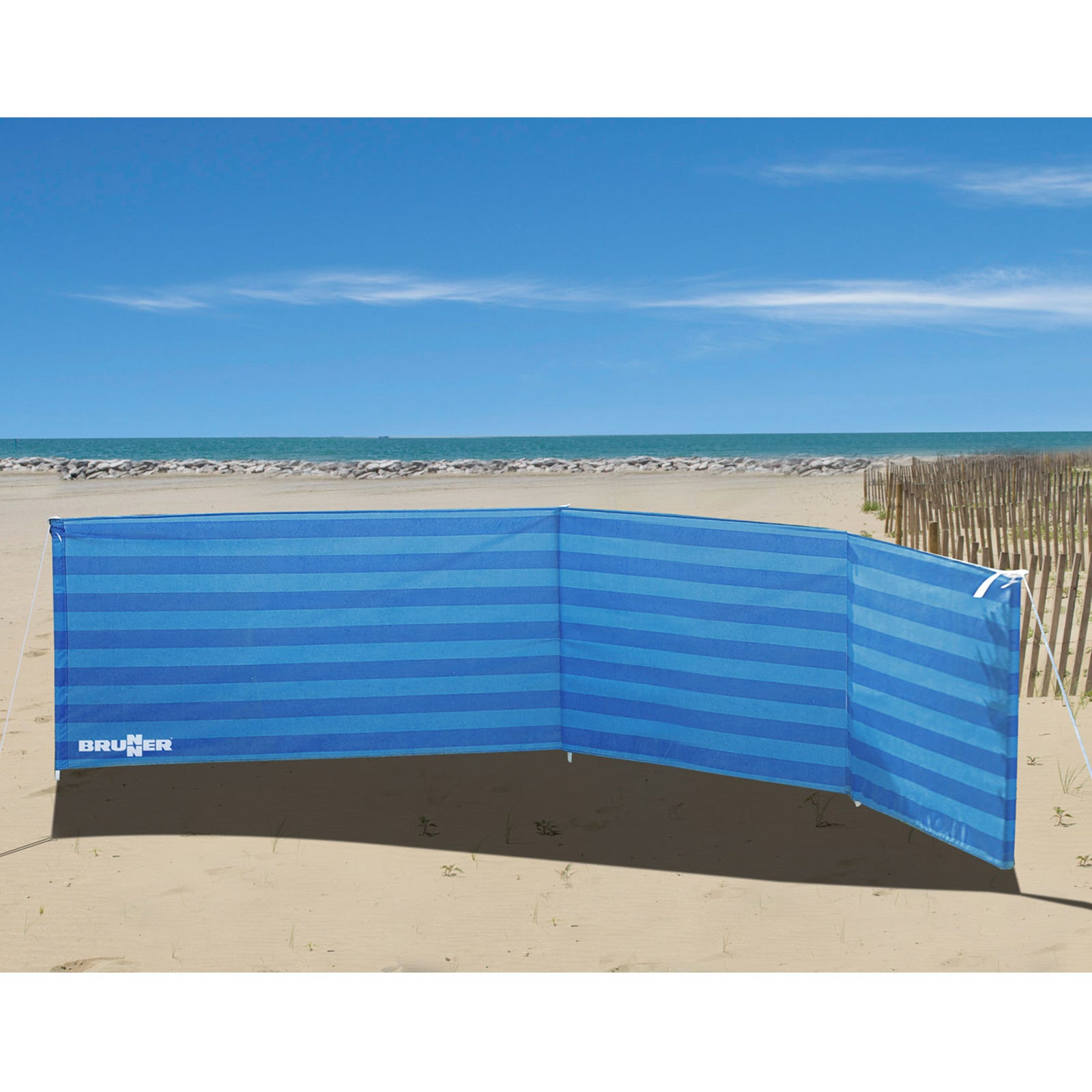 BRUNNER Camping Windbreak Bahama Camping Privacy Screen Garden Beach Large 480x110