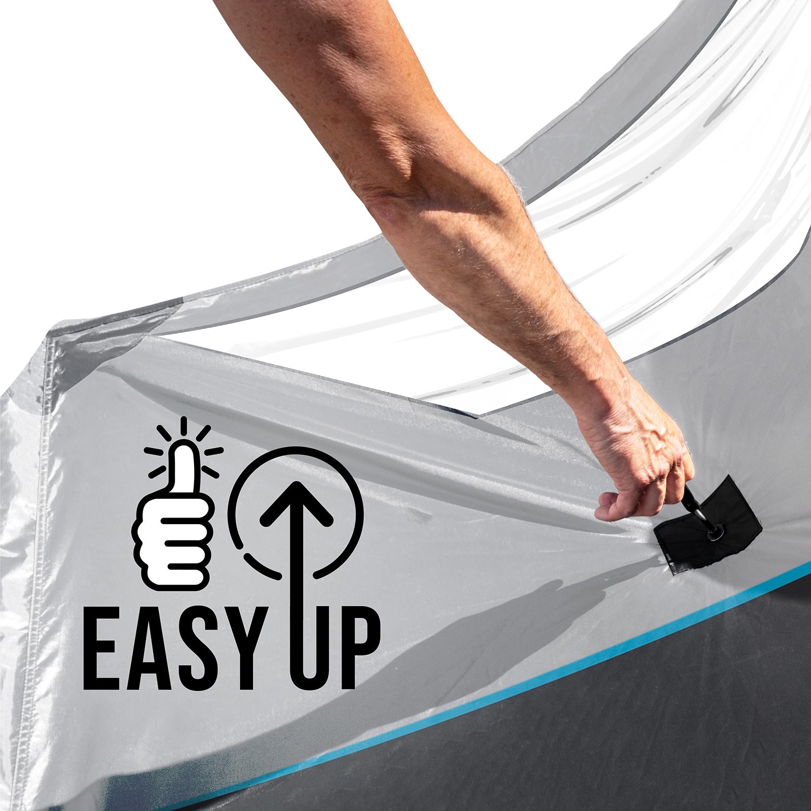 BRUNNER Camping Windschutz Crosspop Outpost Easy Up Strand Zelt Sichtschutz XL