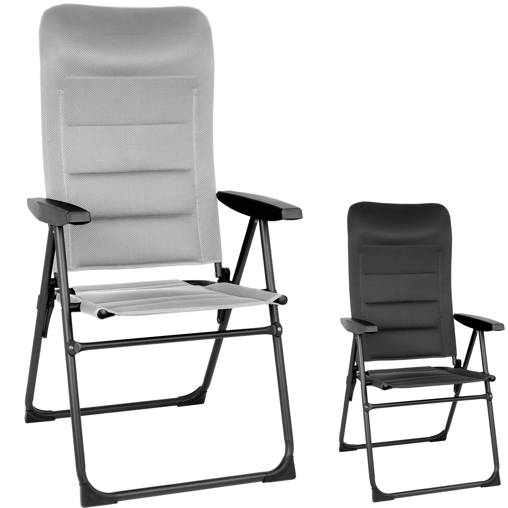 Chaise de camping pliante BRUNNER Skye RT, dossier haut, réglable, en aluminium