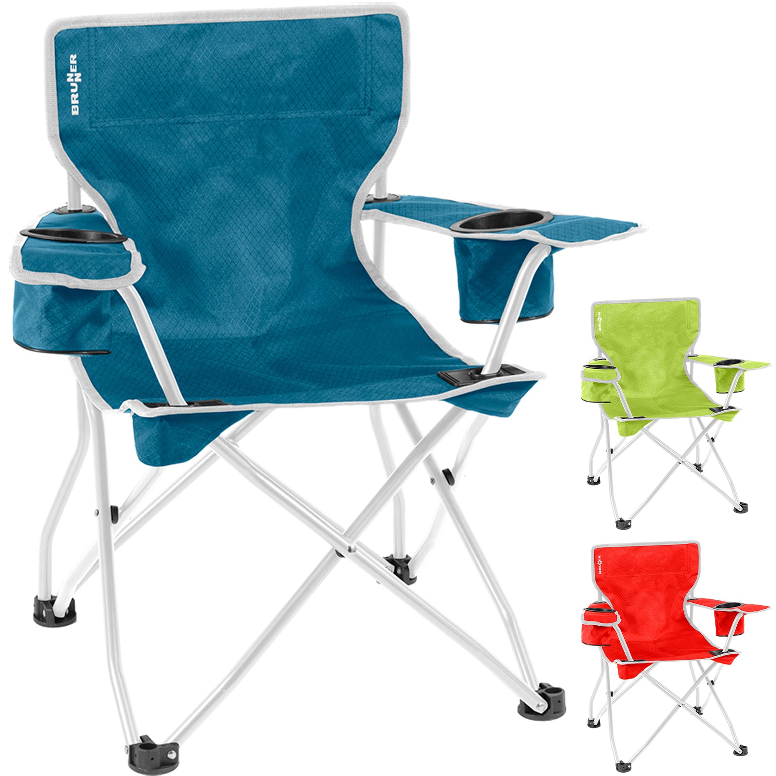 Chaise pliante pour enfants BRUNNER Action Kids, chaise de camping pliable en acier, 60 kg