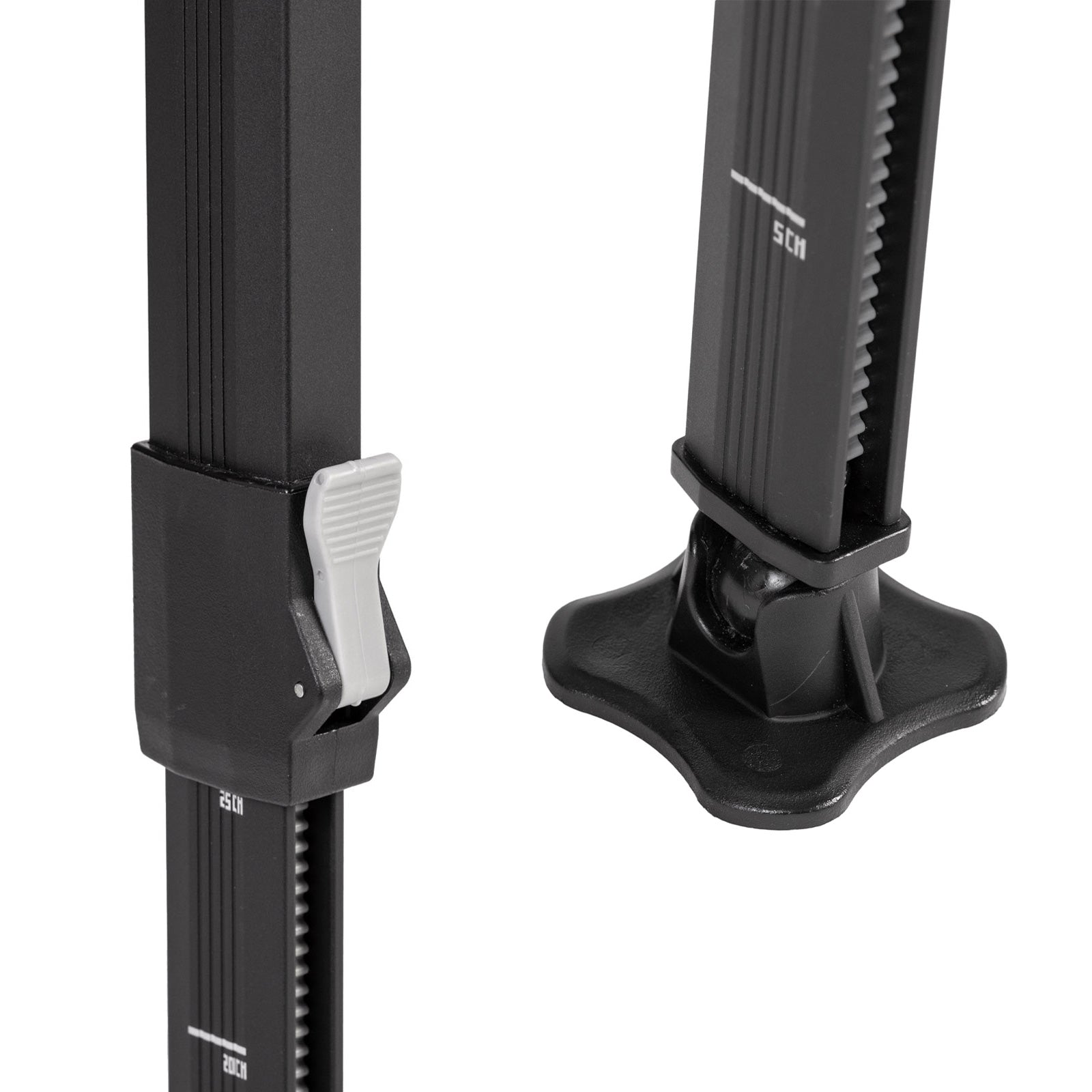 BRUNNER Campingtisch Klapptisch Elutop Extension Höhenverstellbar Holz Optik