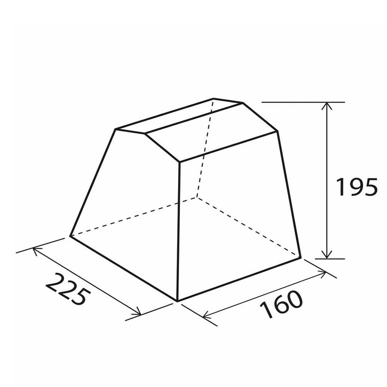 Tente de cuisine de camping BRUNNER Storage Plus, équipement de vestiaire, tente latérale