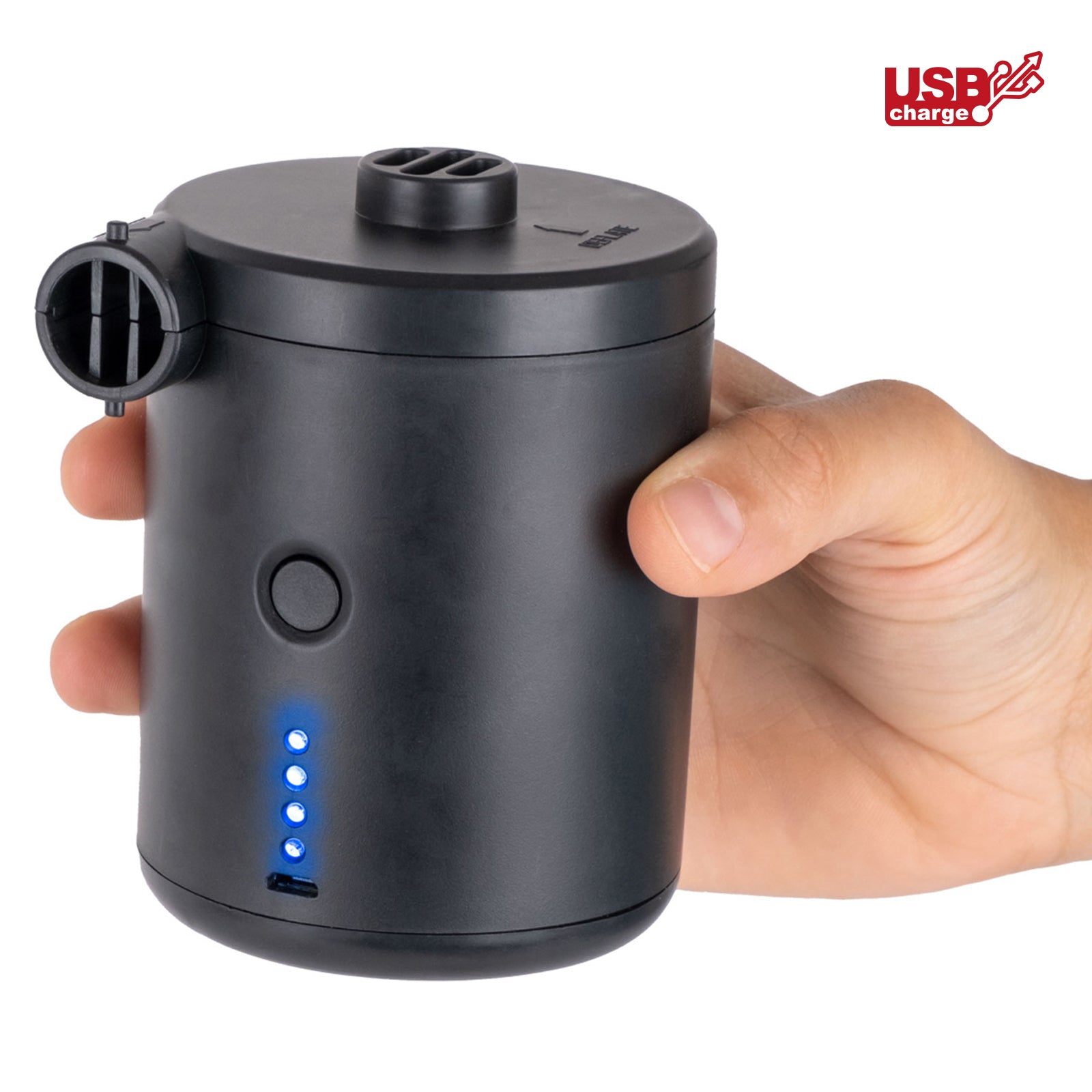 Pompe à batterie BRUNNER Tempest RG USB Mini pompe électrique de camping Pompe à air électrique