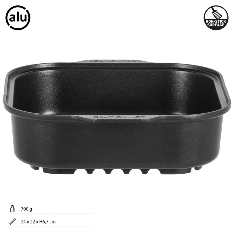 Cocotte à rôtir BRUNNER Devil Square Pan, poêle de camping en plein air, couvercle en aluminium