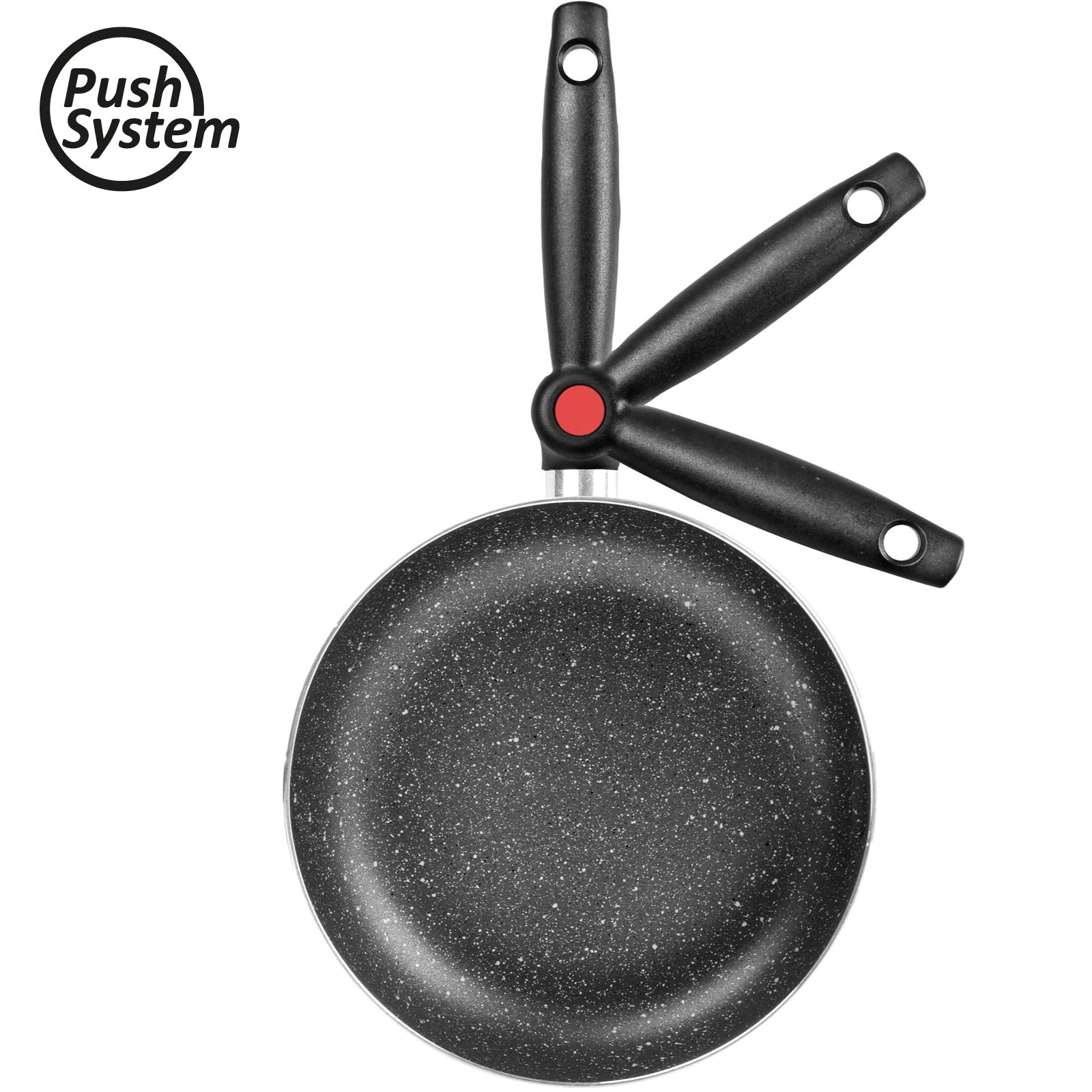 BRUNNER Camping Pan Pirate Wok Ø28 cm Poêle à frire en aluminium avec revêtement antiadhésif