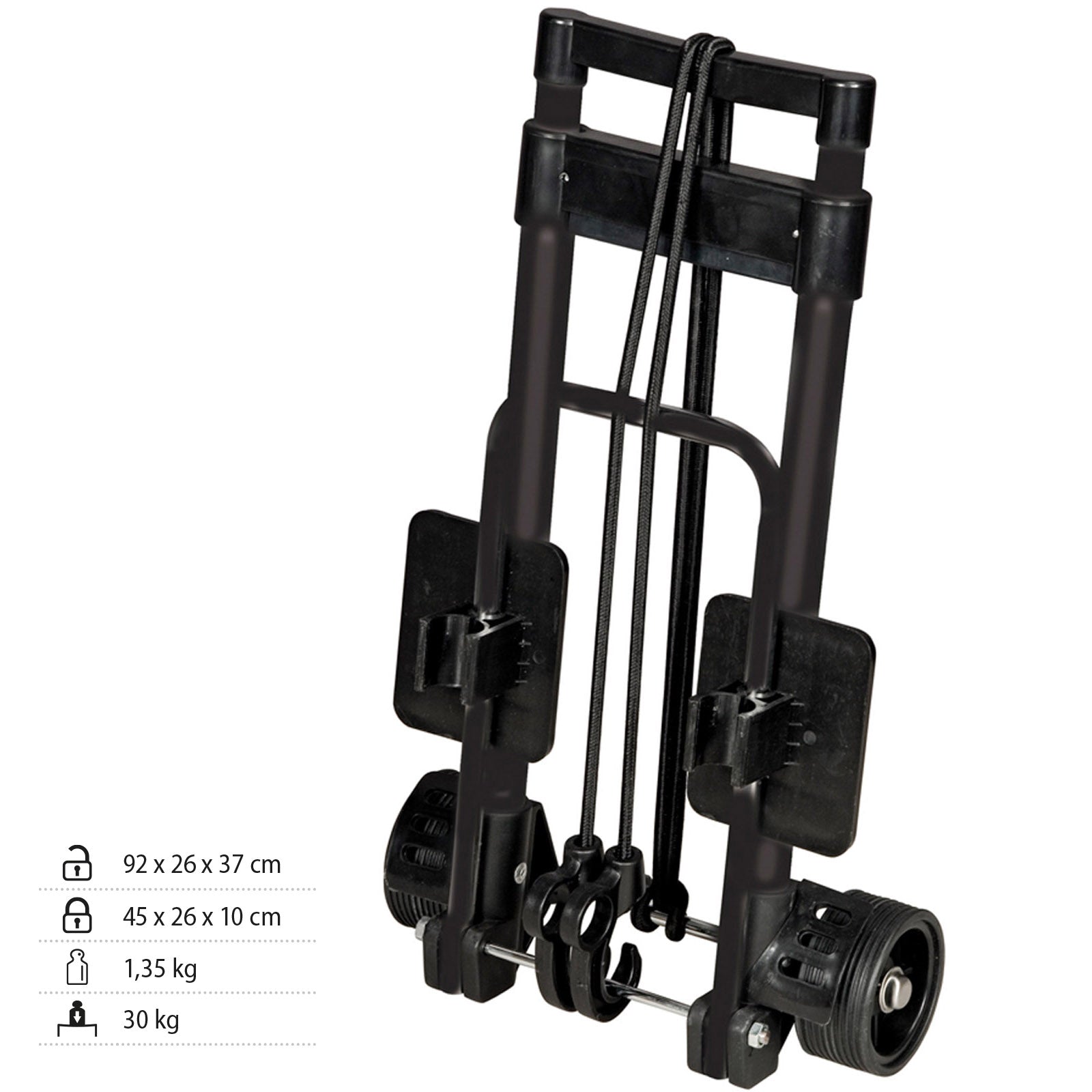 BRUNNER Camping Sack Truck Mini Rolly Transport Trolley Stacking Cart Foldable