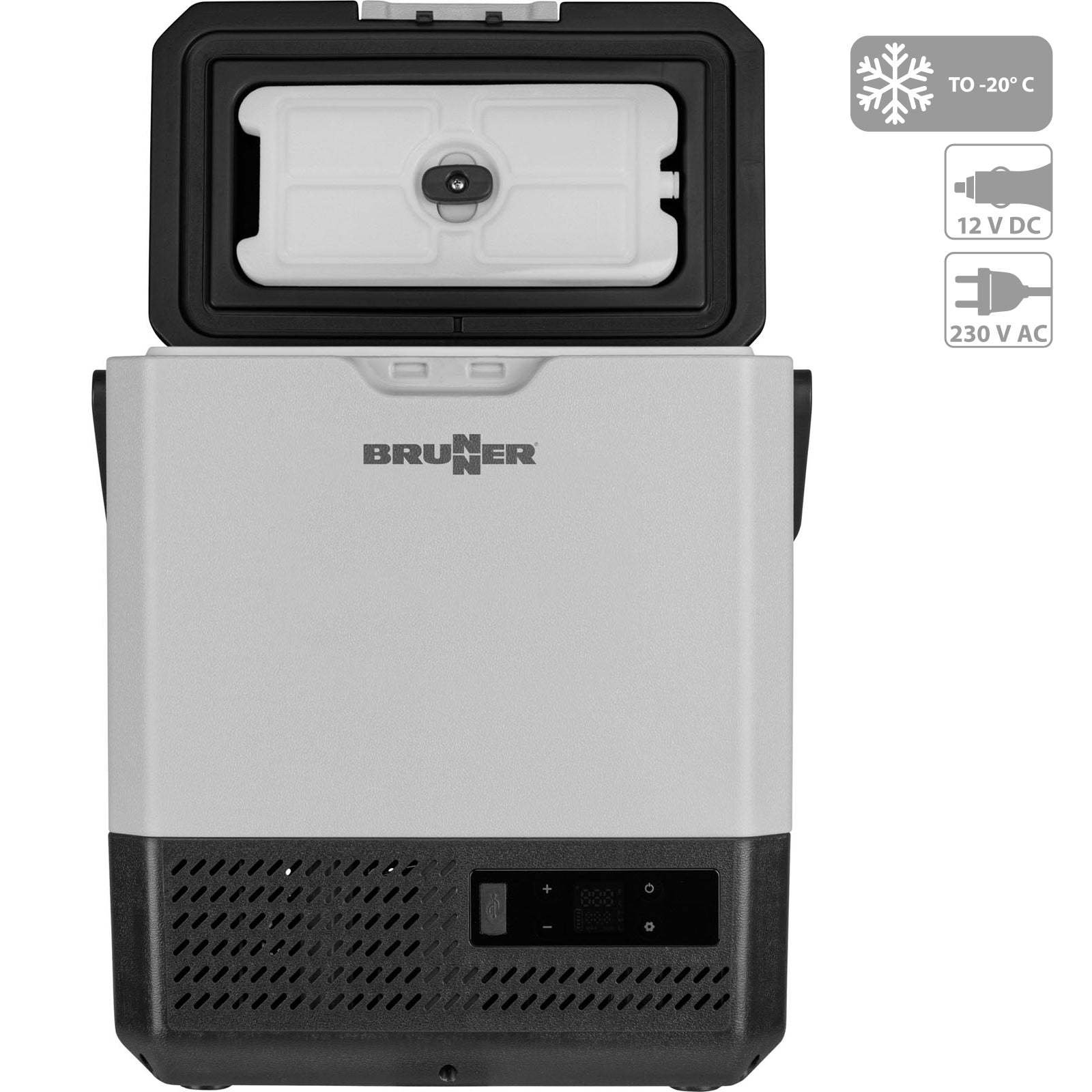 BRUNNER compressor cool box Polarys Portafreeze 8 L car mini camping 12V 230V