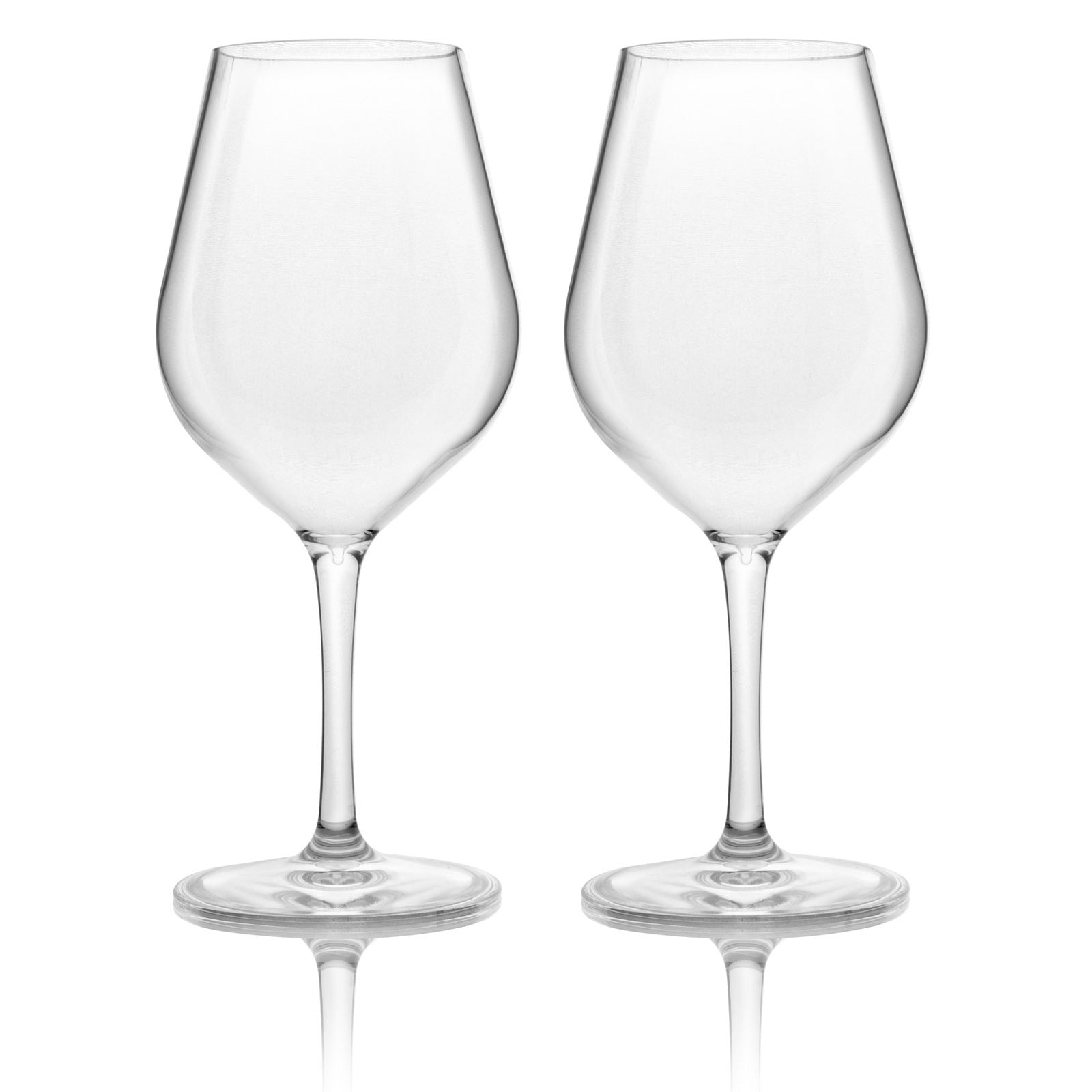 BRUNNER Wine Glasses Set Classic Camping Travel Wine Glass Break-Resistant AntiSlip 530 ml