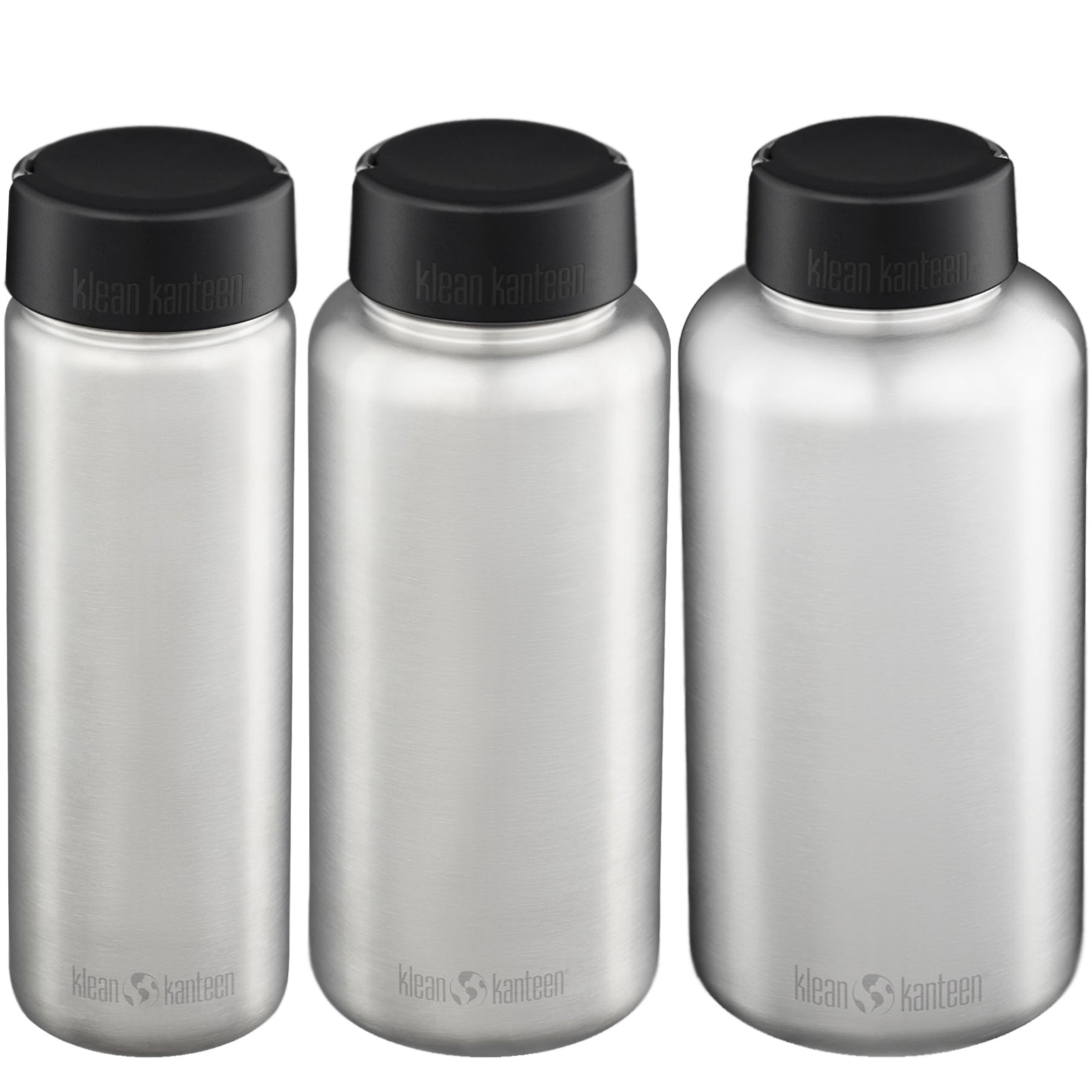 KLEAN KANTEEN Sport Drinking Bottle Wide Mouth Water Bottle Screw Cap