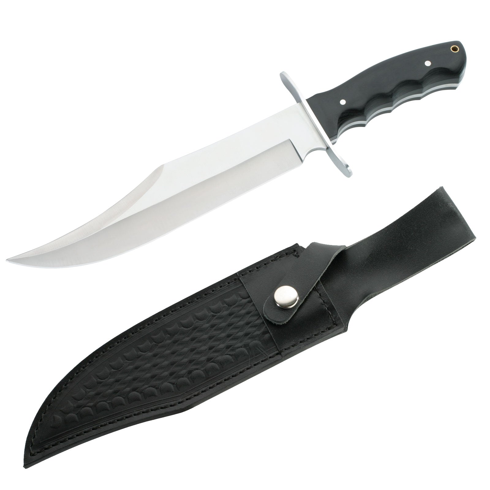 Couteau Bowie HERBERTZ, couteau de travail à une main, couteau de voyage, couteau de chasse, couteau de ceinture en bois