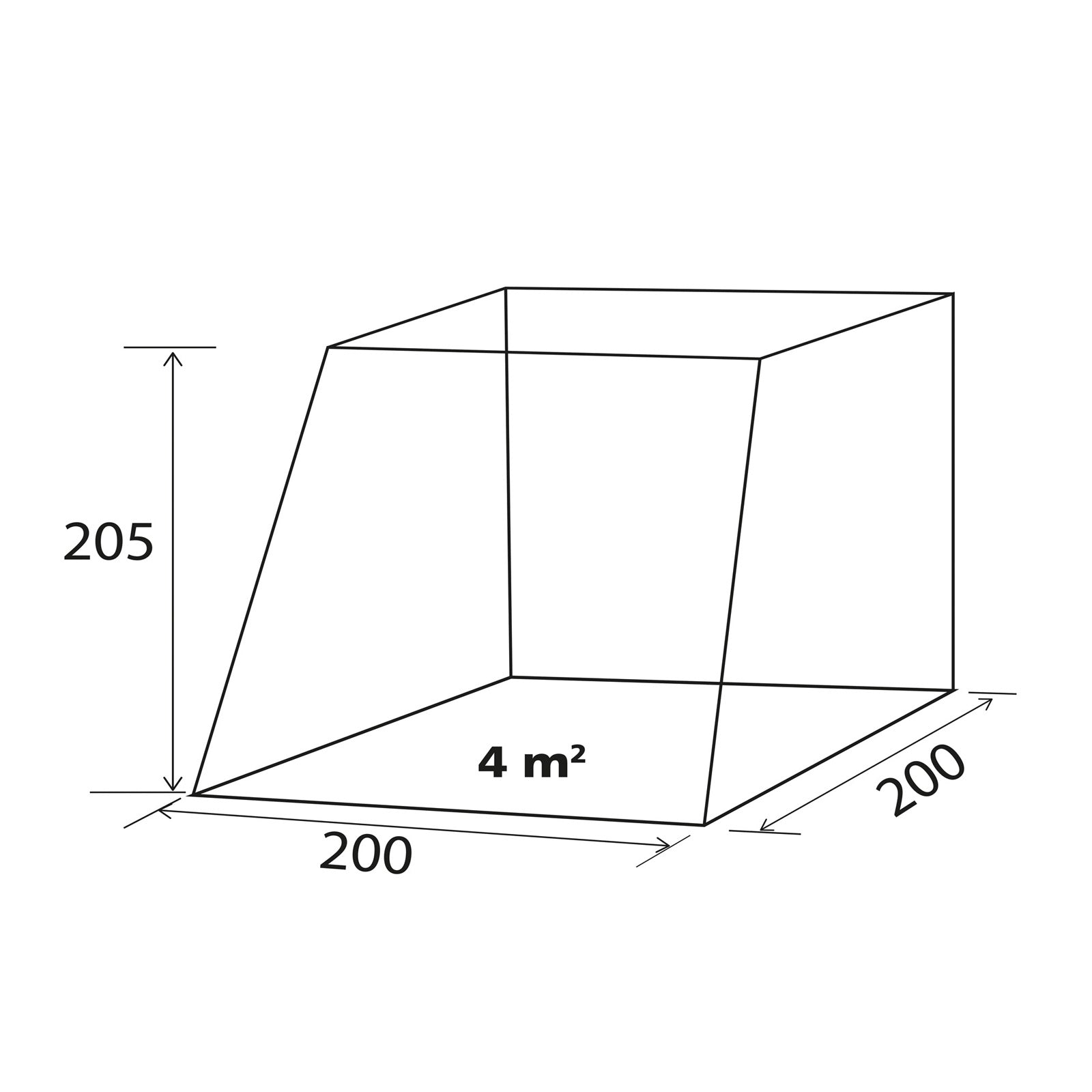 BRUNNER Bus Tent Comet - Rear Tent VW T5-T6 Bus Front Tent SUV Van Camping 3000 mm