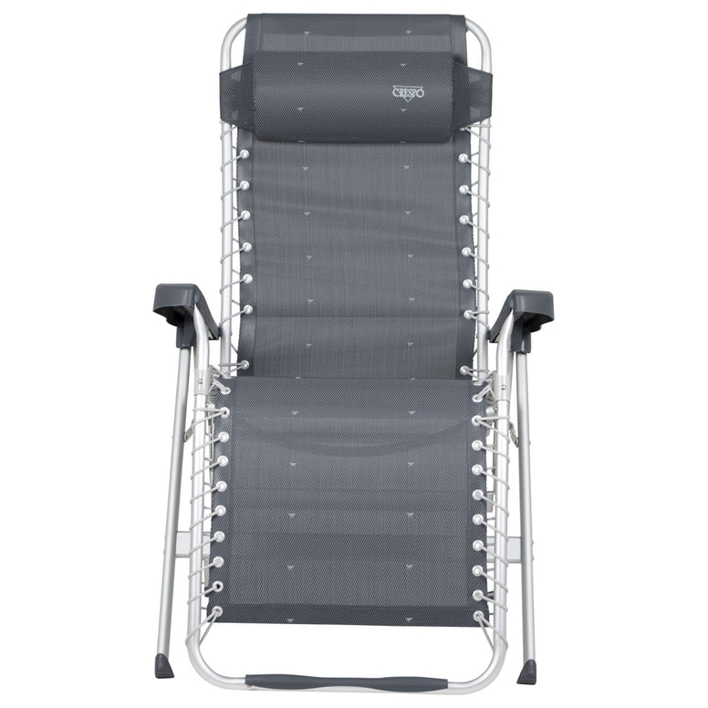 CRESPO Sun Lounger AL 232 40 Camping Garden Lounger Foldable Alu XL