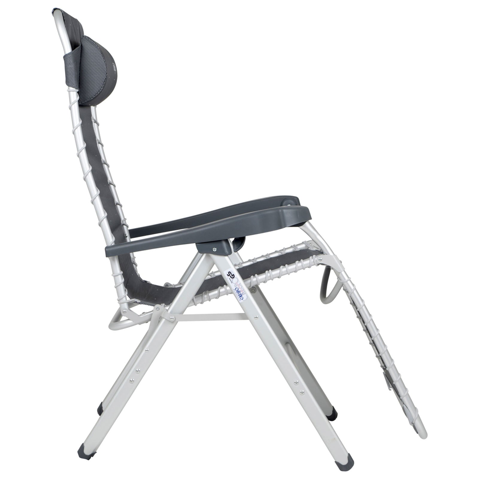 CRESPO Sun Lounger AL 232 40 Camping Garden Lounger Foldable Alu XL
