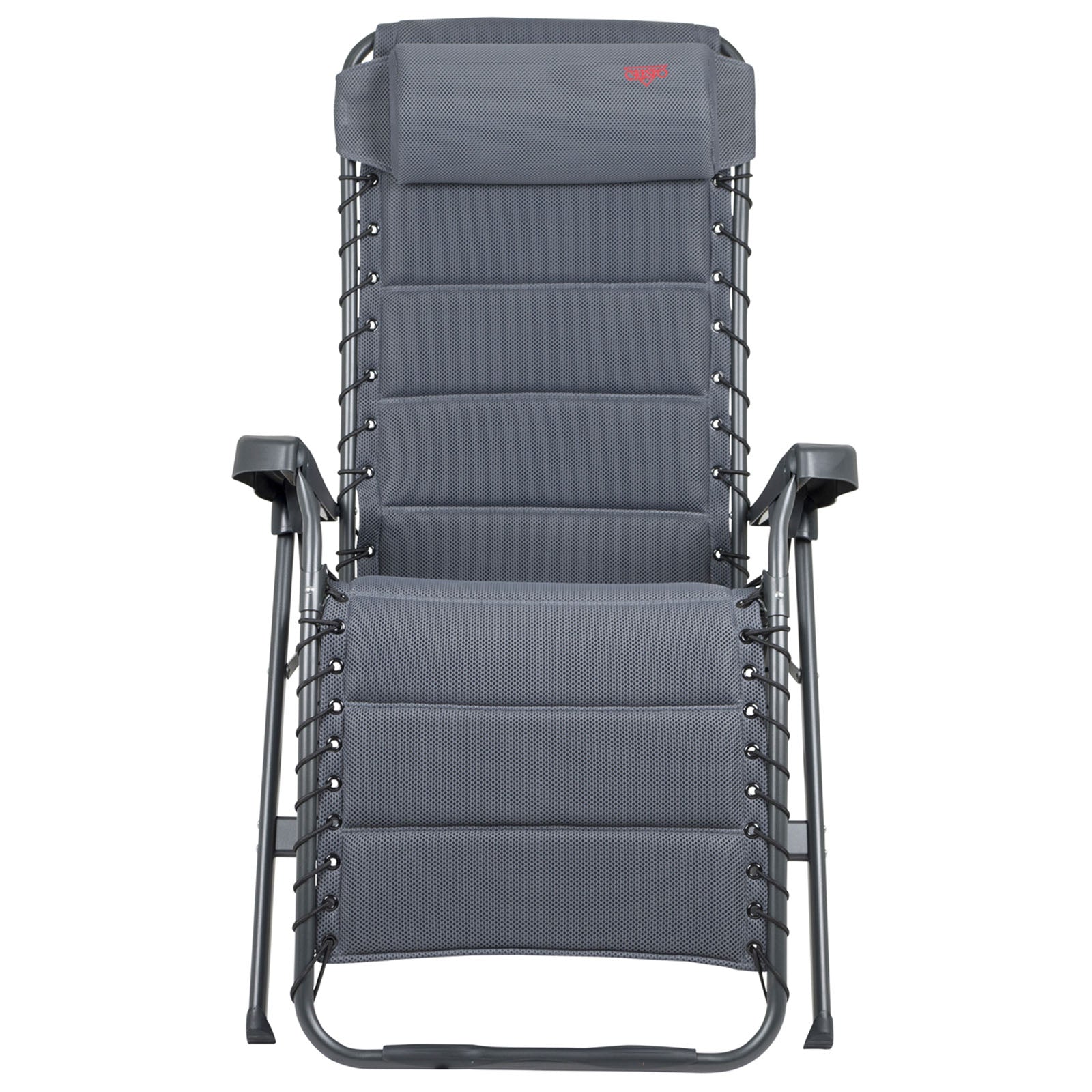 Chaise longue de jardin de camping CRESPO AP232 Air Deluxe pliable en aluminium