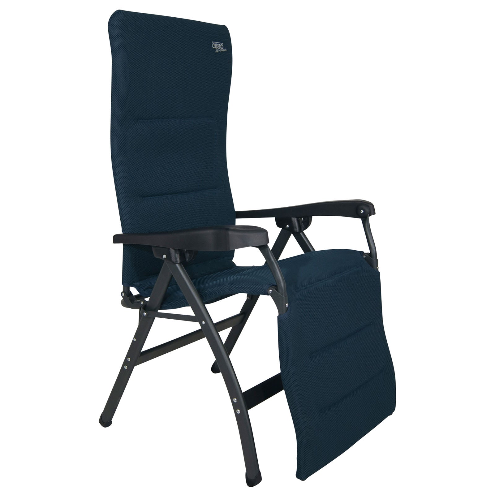 Chaise longue de jardin ergonomique CRESPO AP 242 Air Deluxe en aluminium, 130 kg