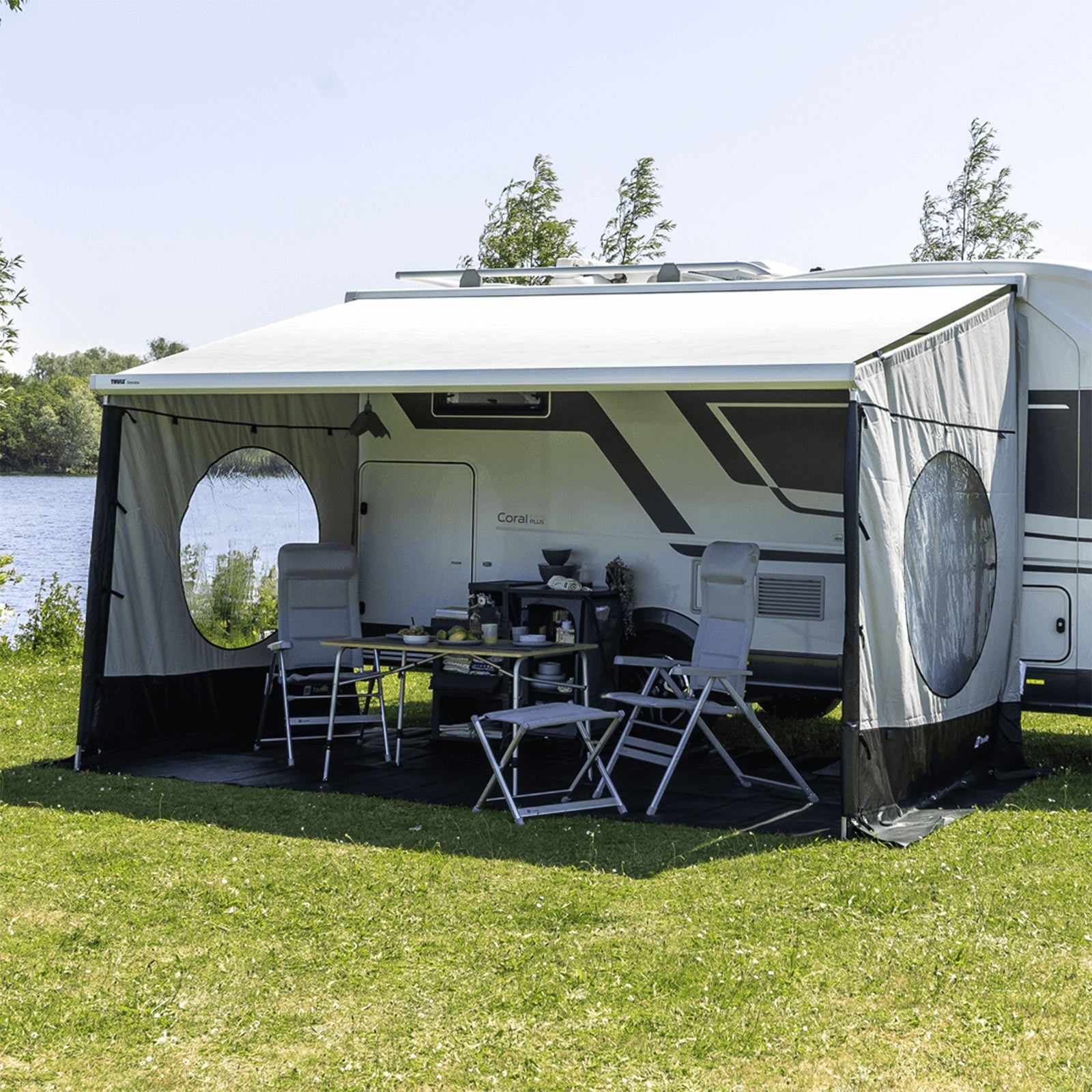 TRAVELLIFE awning side wall Scala L caravan Thule Omnistor fits 245-264cm