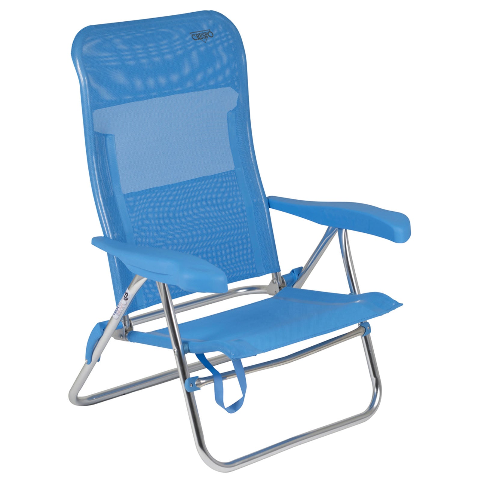 Chaise de plage CRESPO AL 205 chaise longue de jardin de camping chaise pliante pliable en aluminium