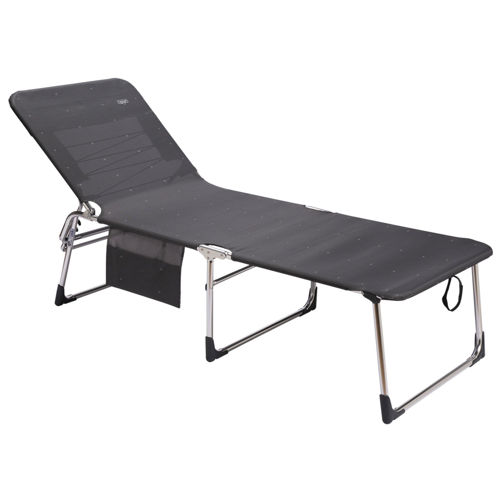 Chaise longue CRESPO AL 363 XL camping plage jardin trépied chaise longue aluminium