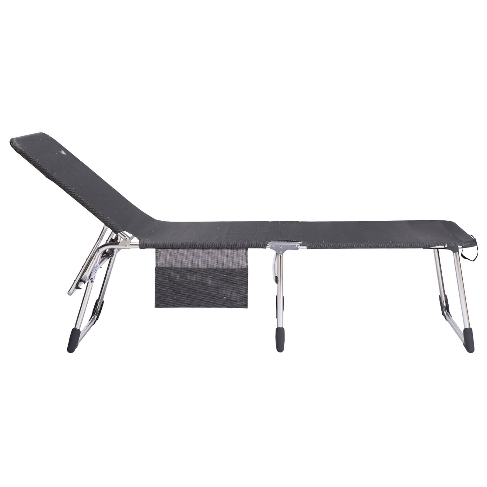 CRESPO sun lounger deck chair AL 363 XL camping beach garden tripod lounger aluminum