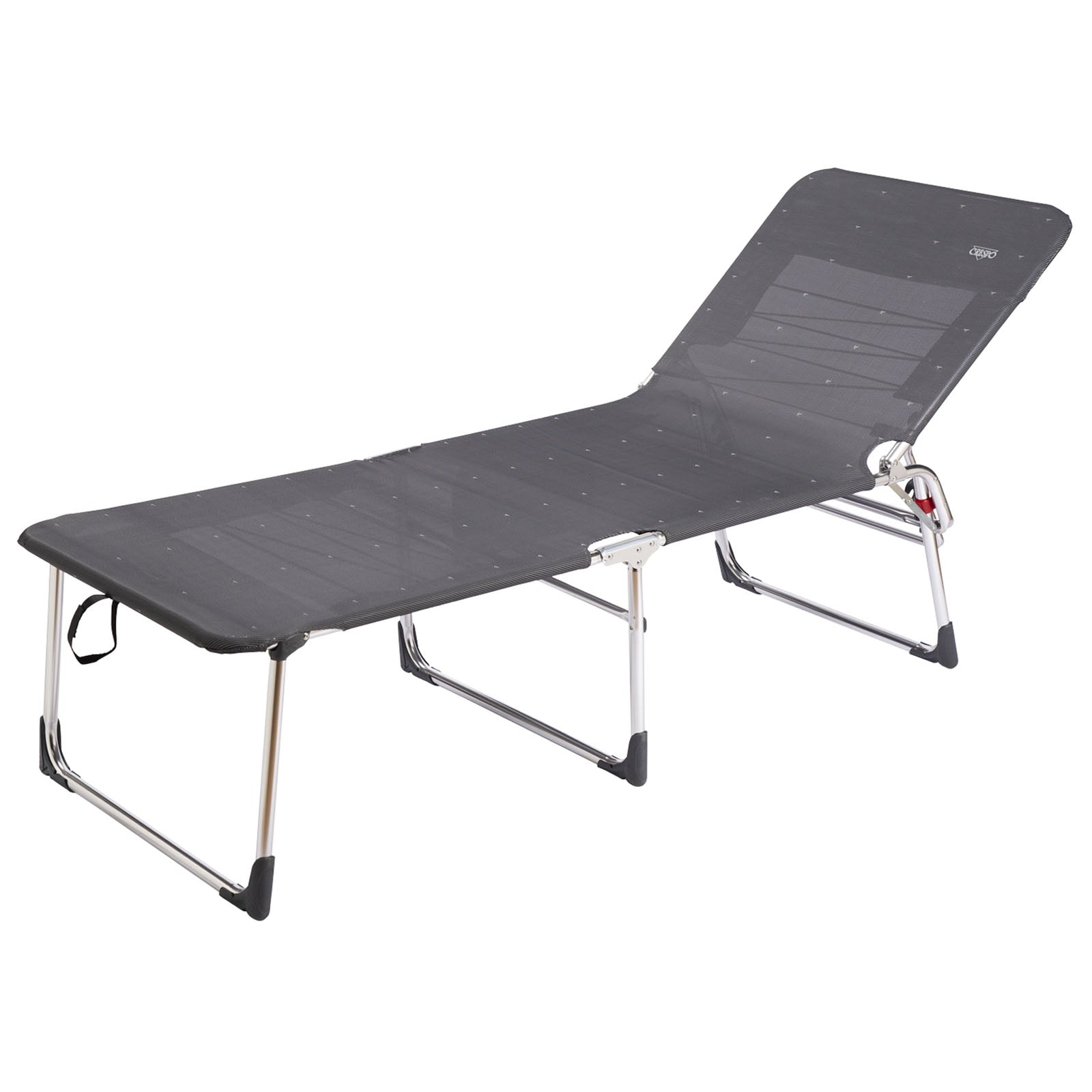CRESPO sun lounger deck chair AL 363 XL camping beach garden tripod lounger aluminum
