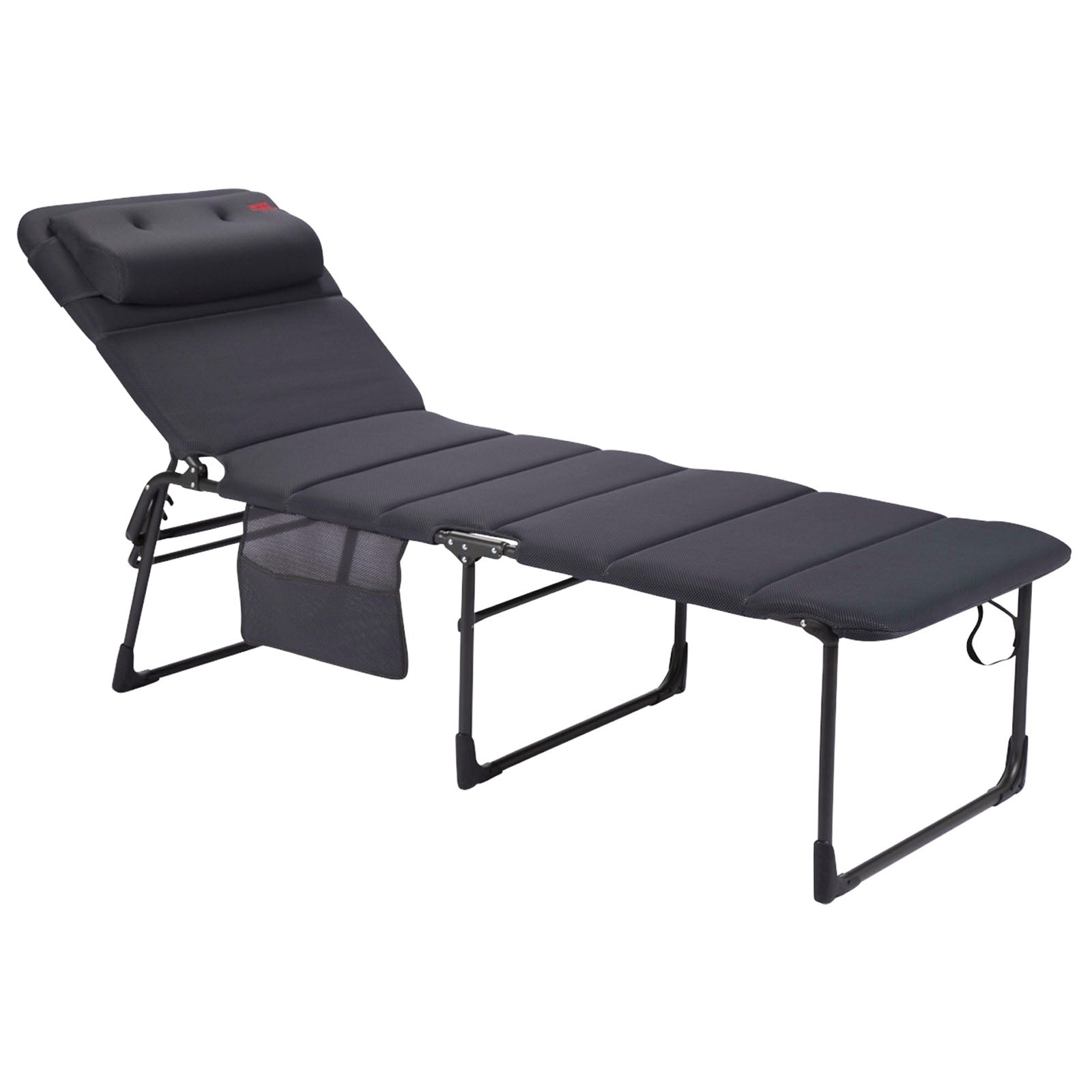 Chaise longue de jardin de camping Crespo AP363 XL Air Deluxe en aluminium 140 kg