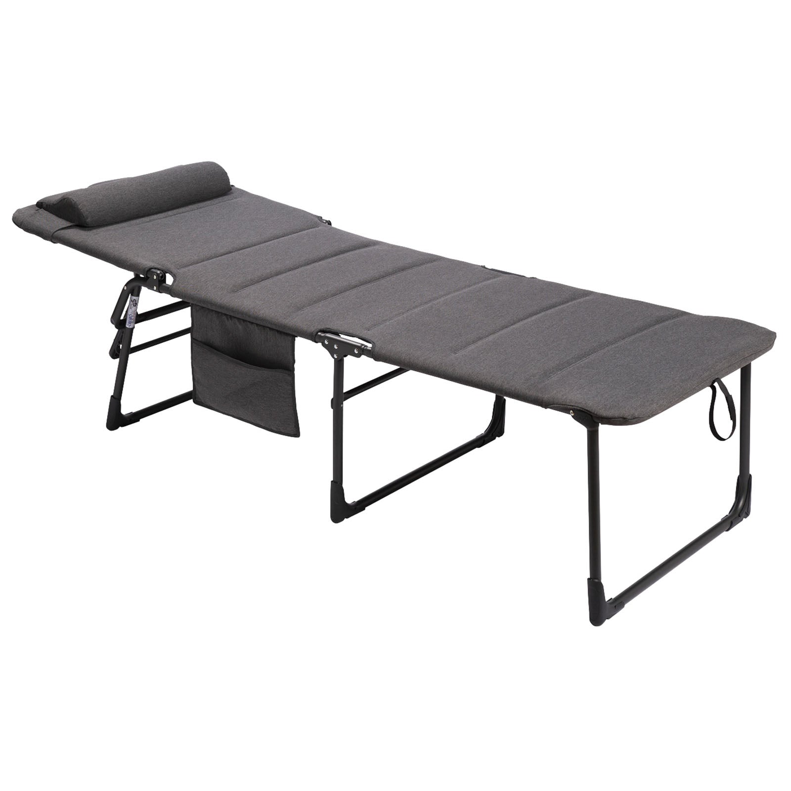 Chaise longue de plage camping CRESPO AP 363 XL Tex Supreme en aluminium