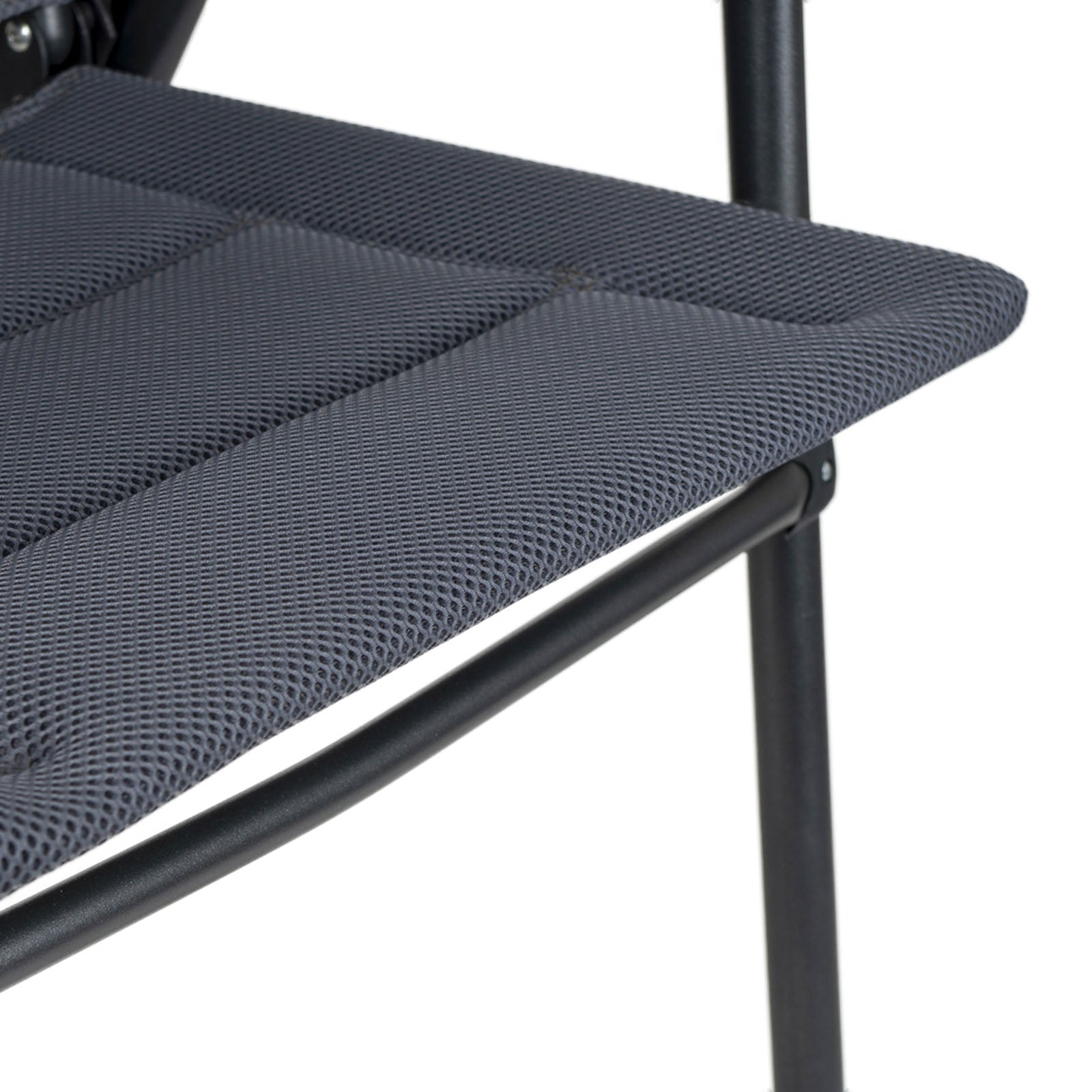 Chaise de camping CRESPO AP 218 Air Deluxe Chaise longue de jardin pliante en aluminium